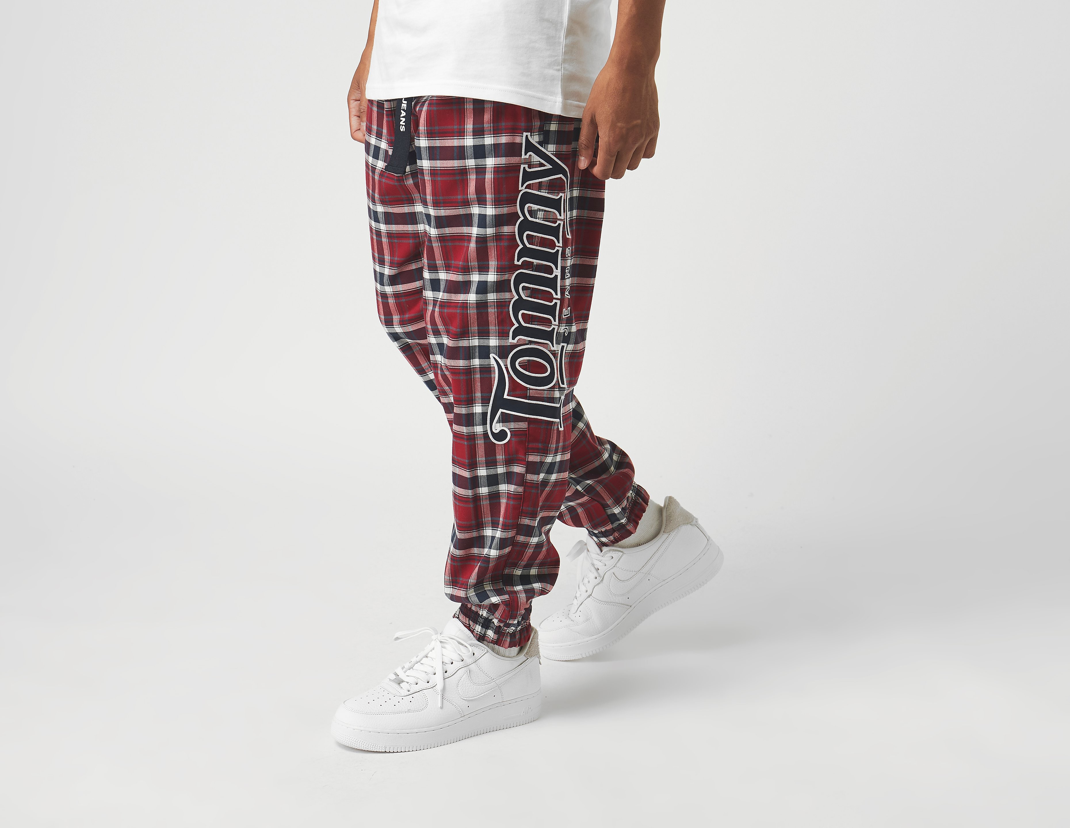 Tommy Jeans Plaid Track Pants, MULT/MULT