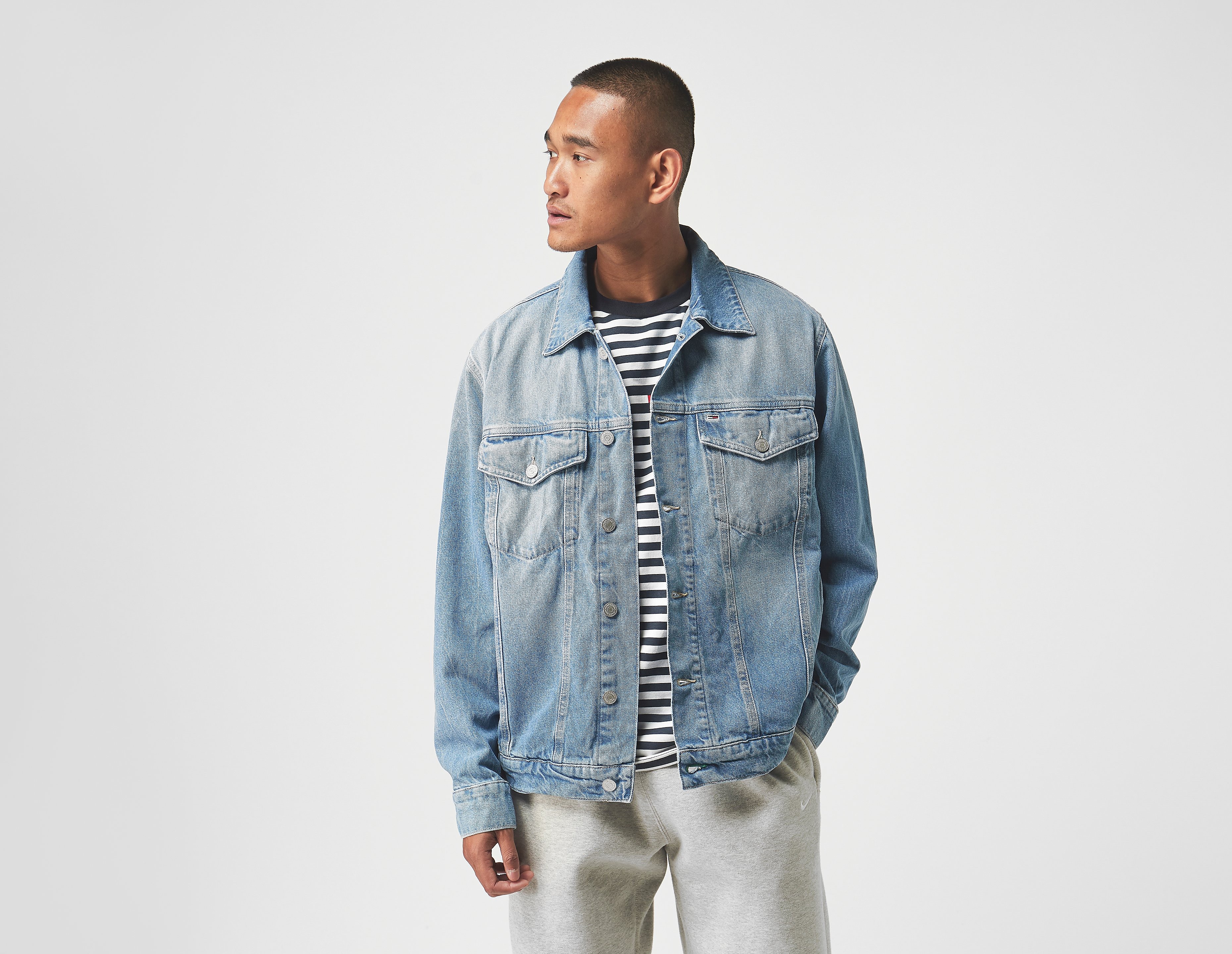 Tommy Jeans Oversize Truck Jacket, celeste