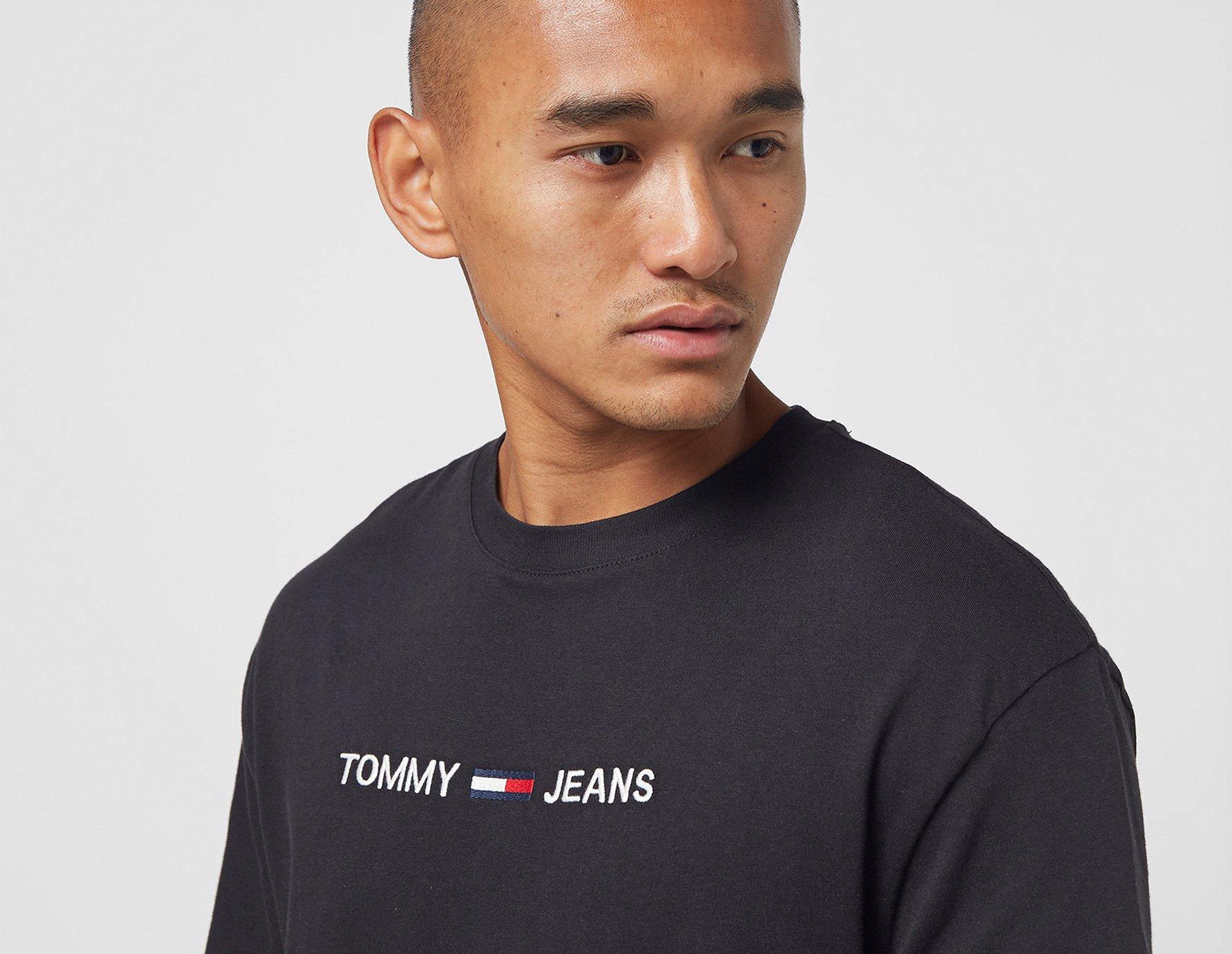 Tommy Jeans Maglietta Logo Organic Cotton, nero