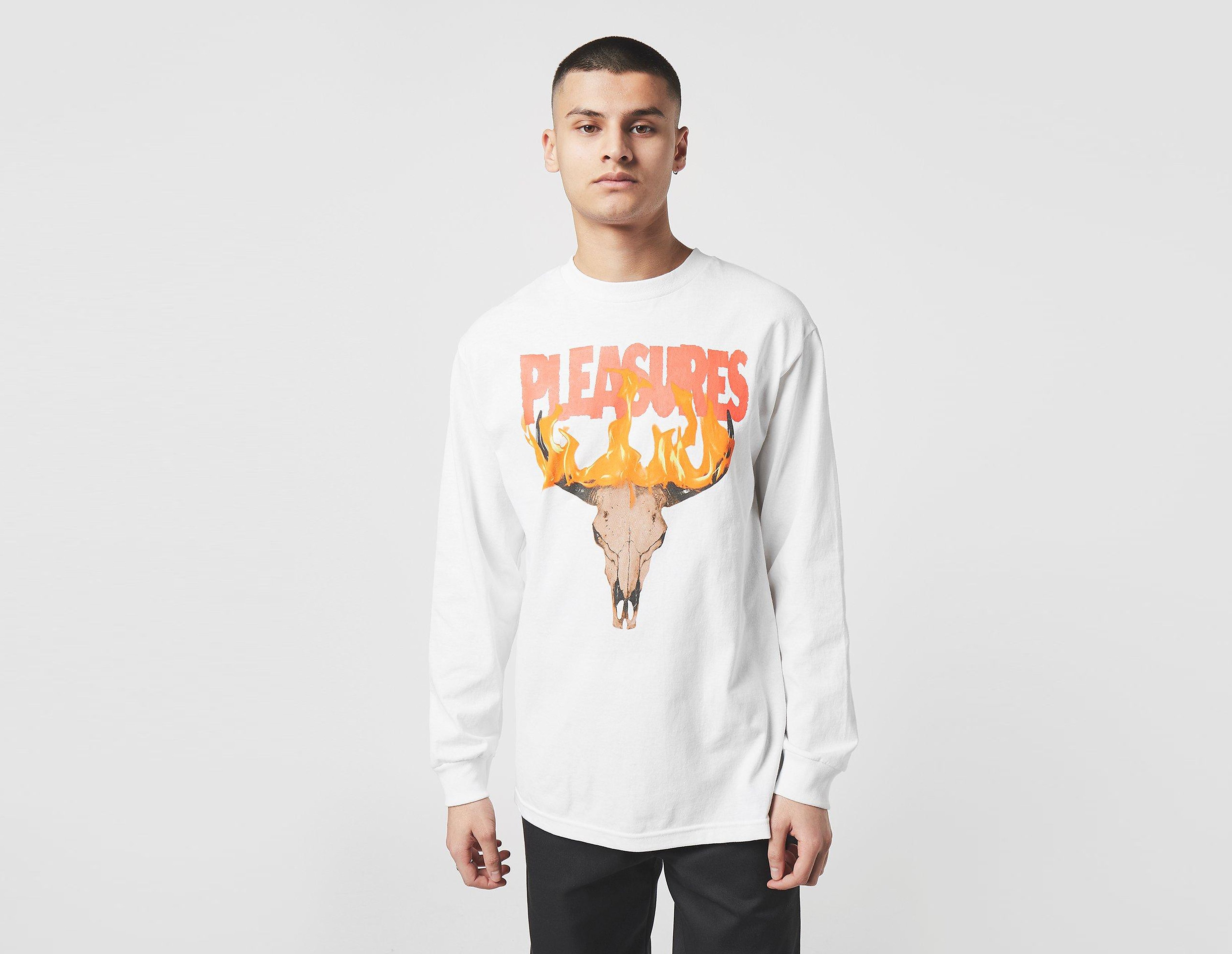 Pleasures T-Shirt Manches Longues Rangers, blanc