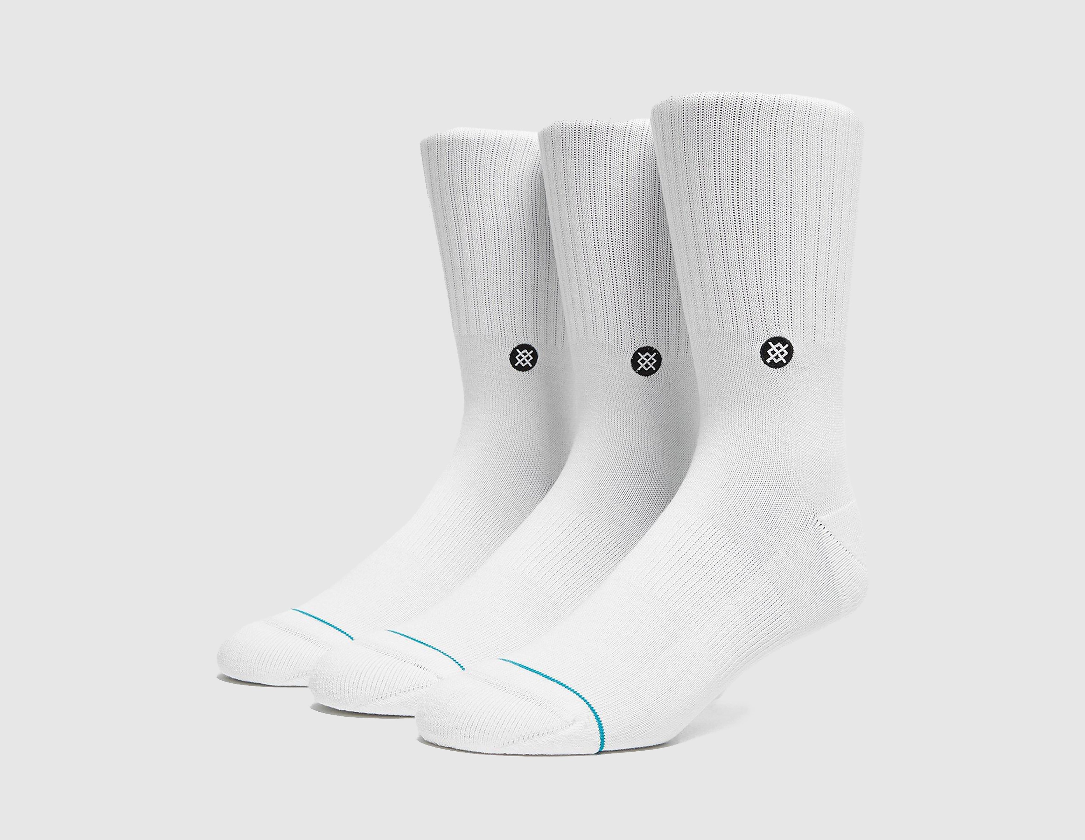Stance Lot 3 paires de chaussettes Icon, blanc