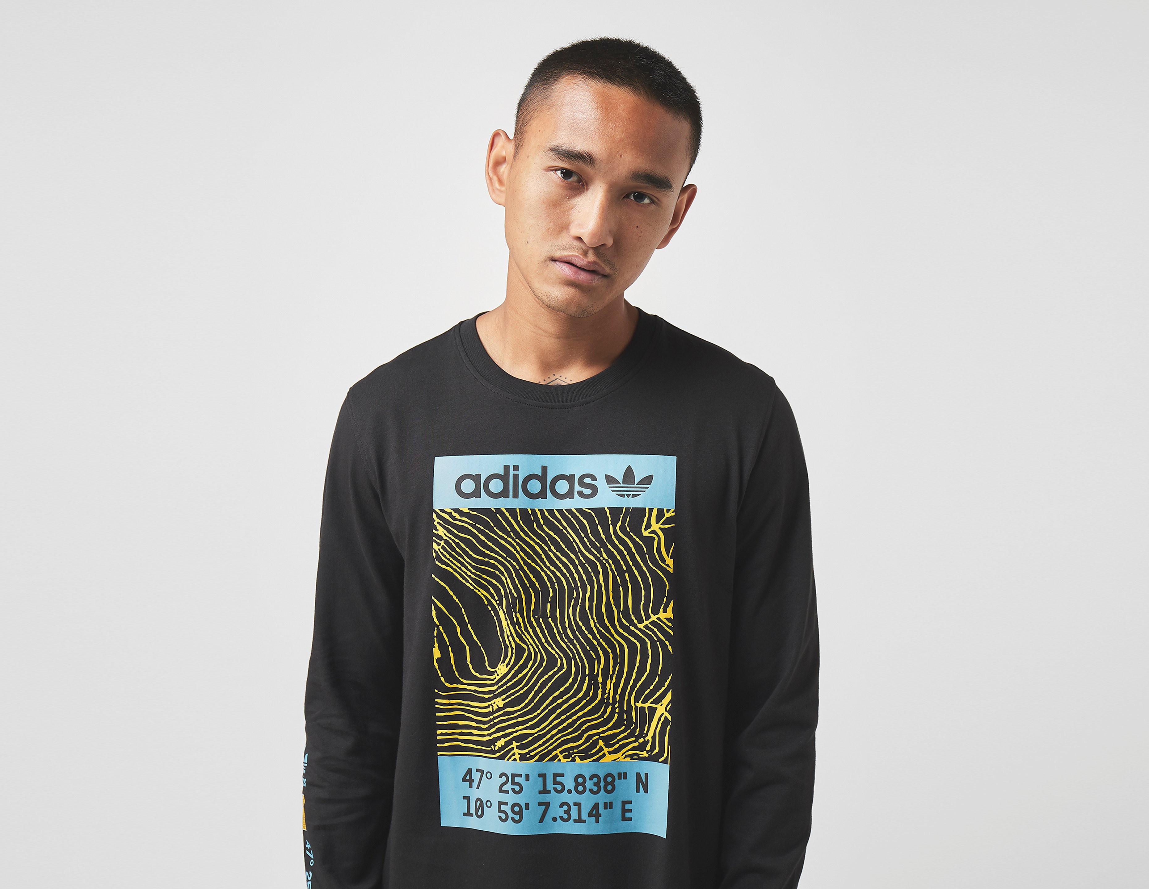 adidas Originals Maglietta Long Sleeve Adventure, nero
