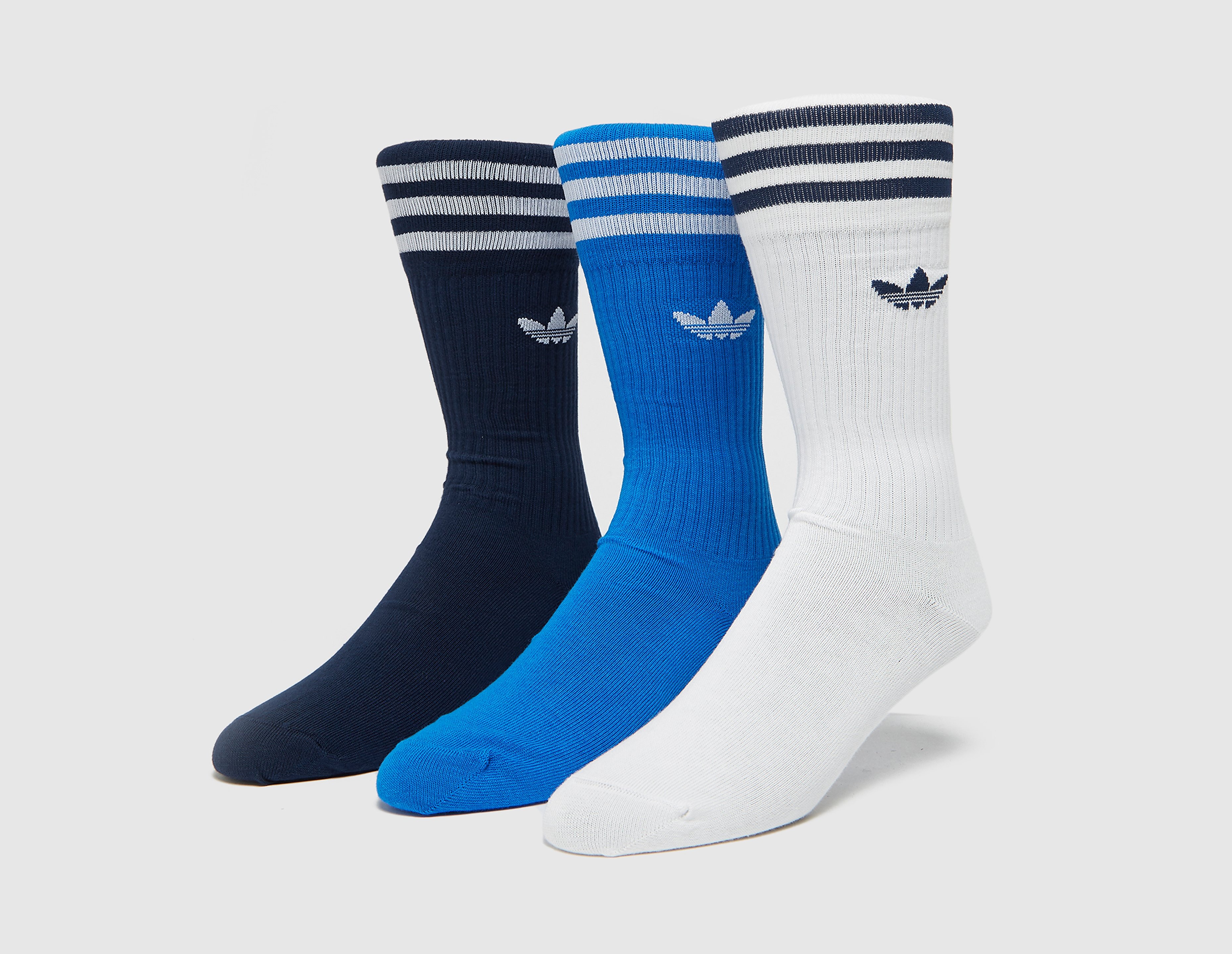 adidas Originals 3-Pack Crew Socks, multicolore