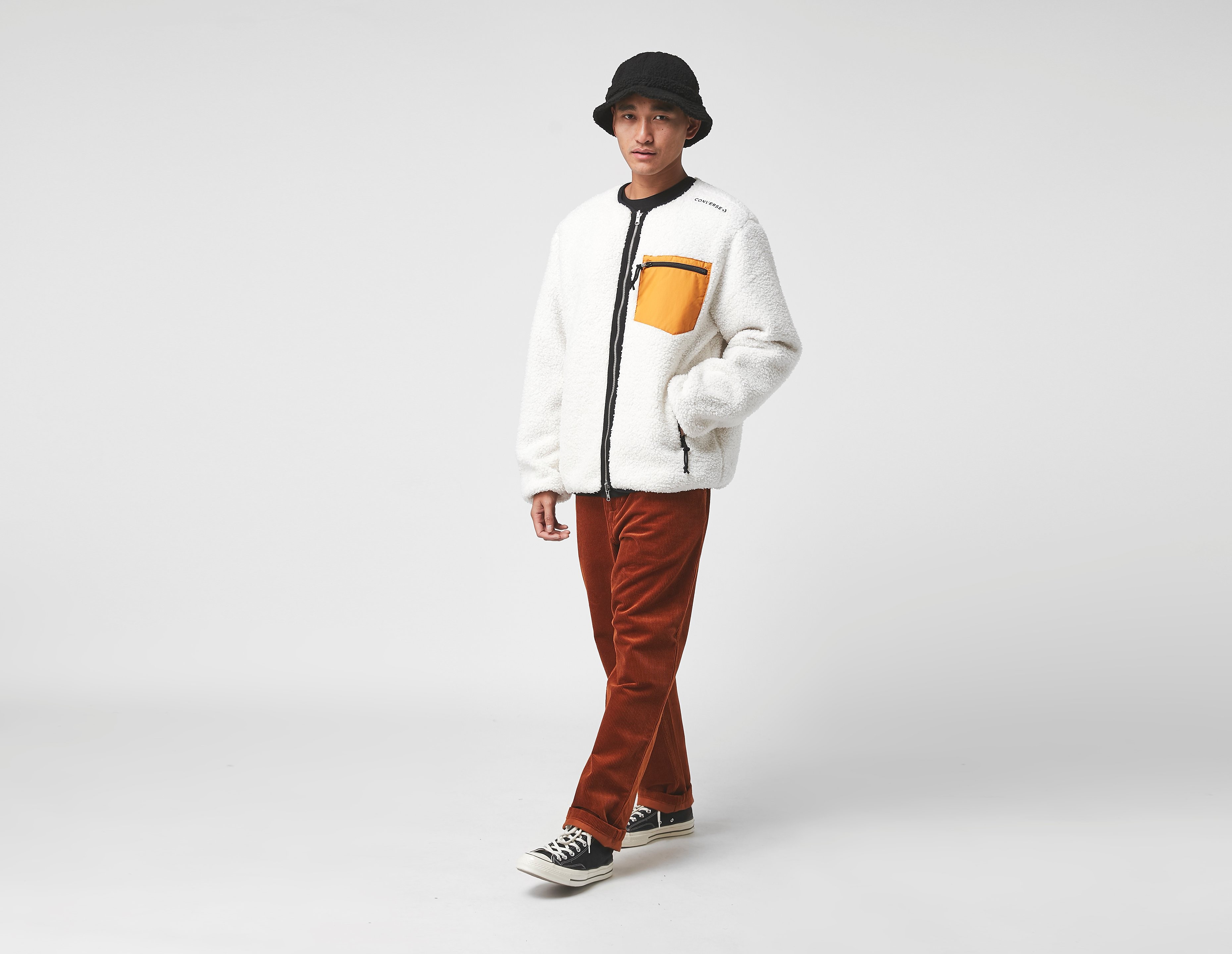 Converse Veste utilitaire en sherpa réversible