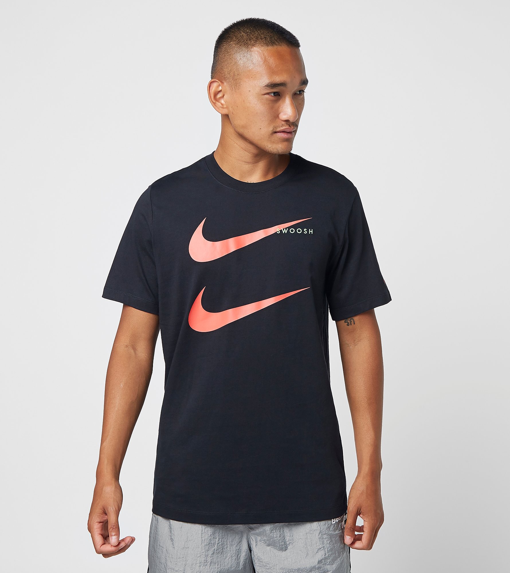 Nike Maglietta Double Swoosh, nero