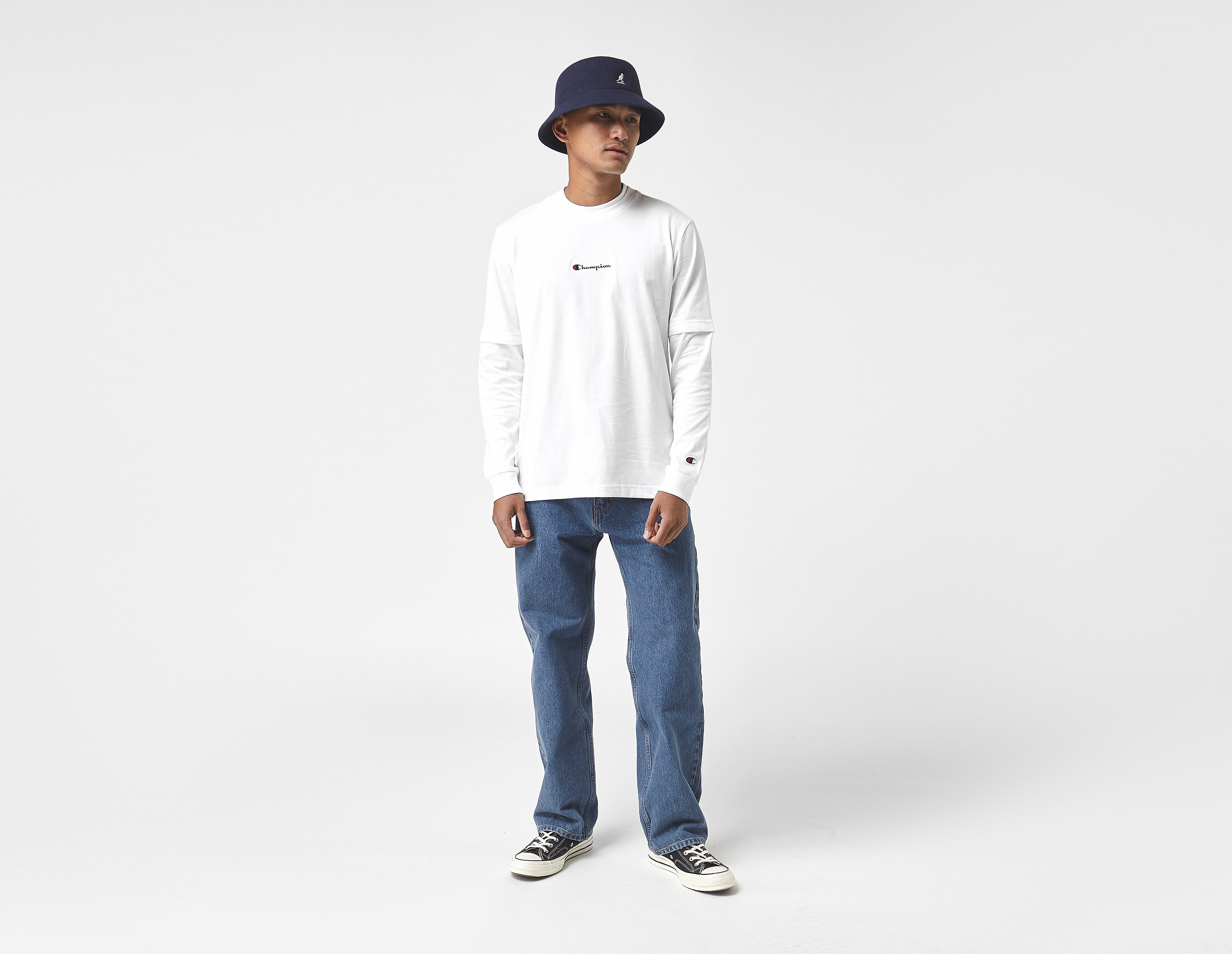 Champion Long Sleeve Layer T-Shirt, bianco