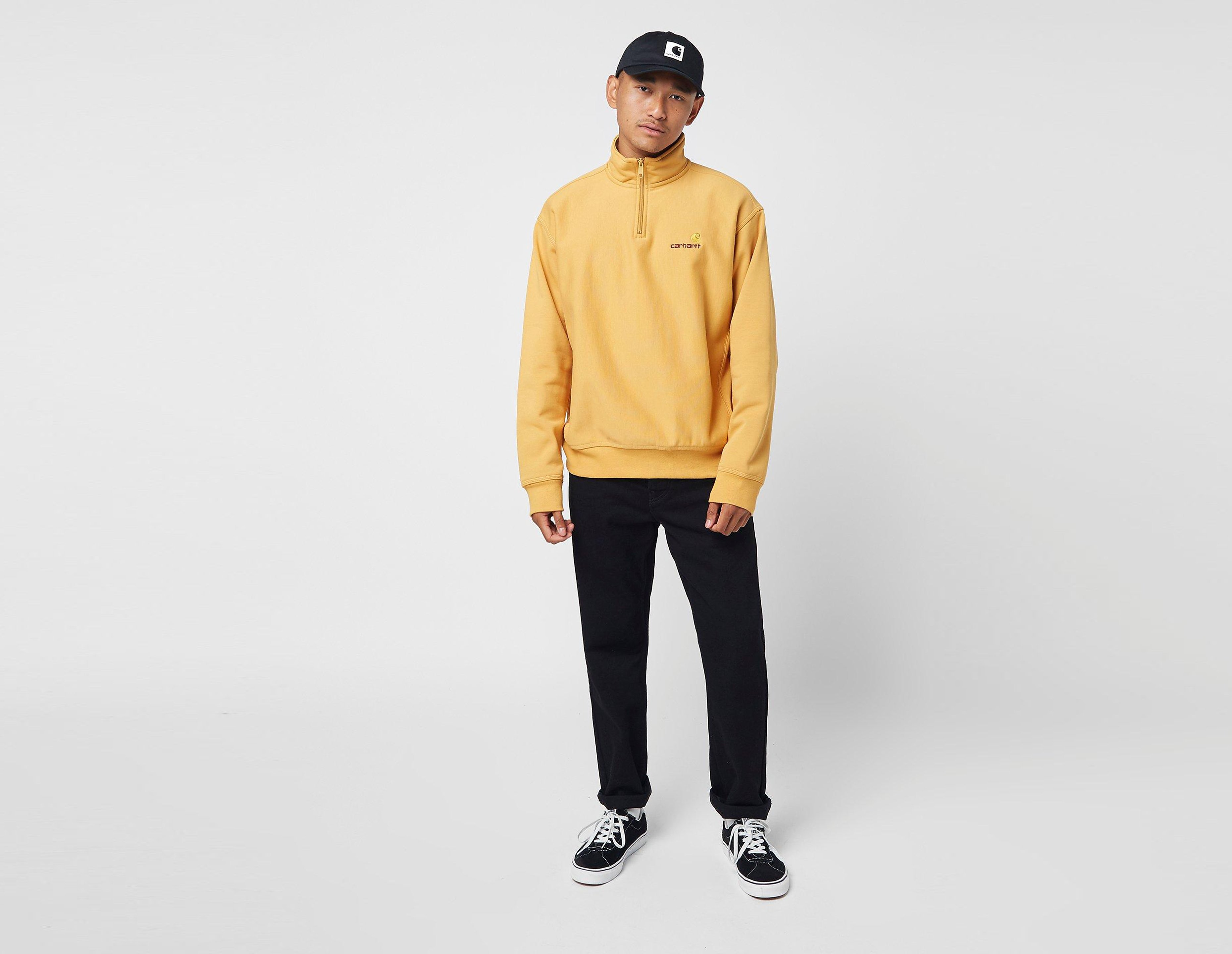 Carhartt WIP Felpa American Script Half Zip, giallo