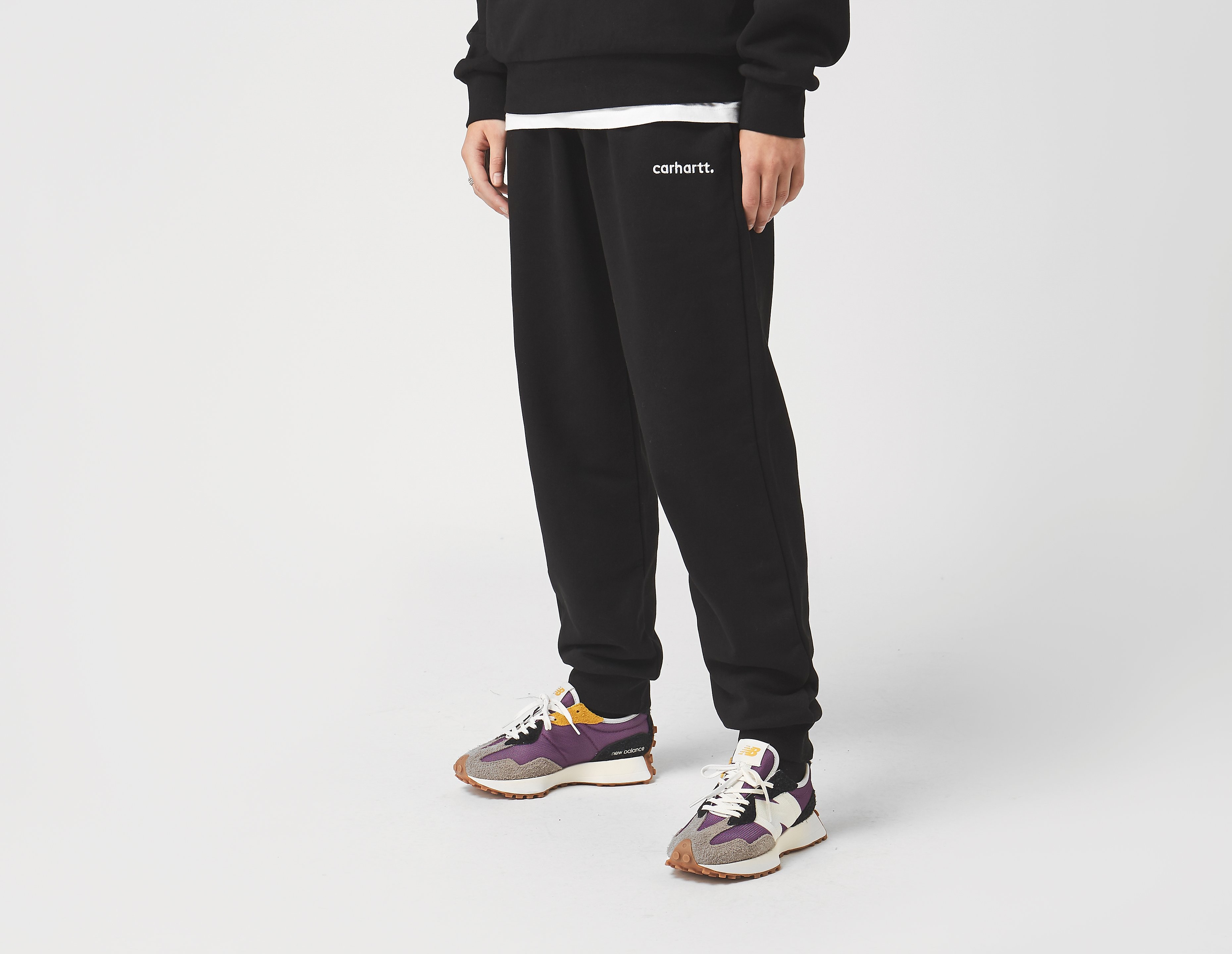 Carhartt WIP Typeface Sweat Pants, noir