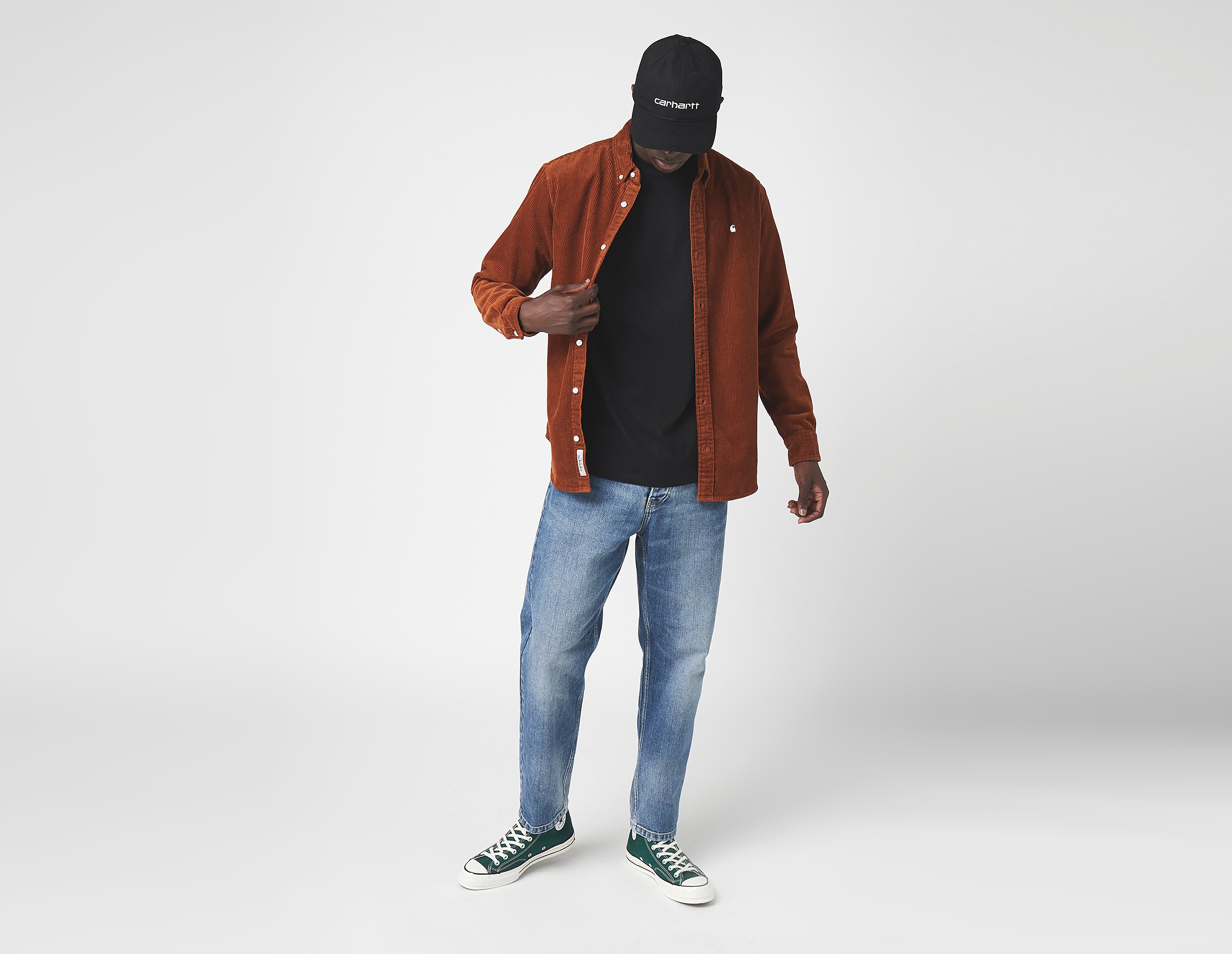 Carhartt WIP Maglietta a maniche lunghe Madison Cord, rosso