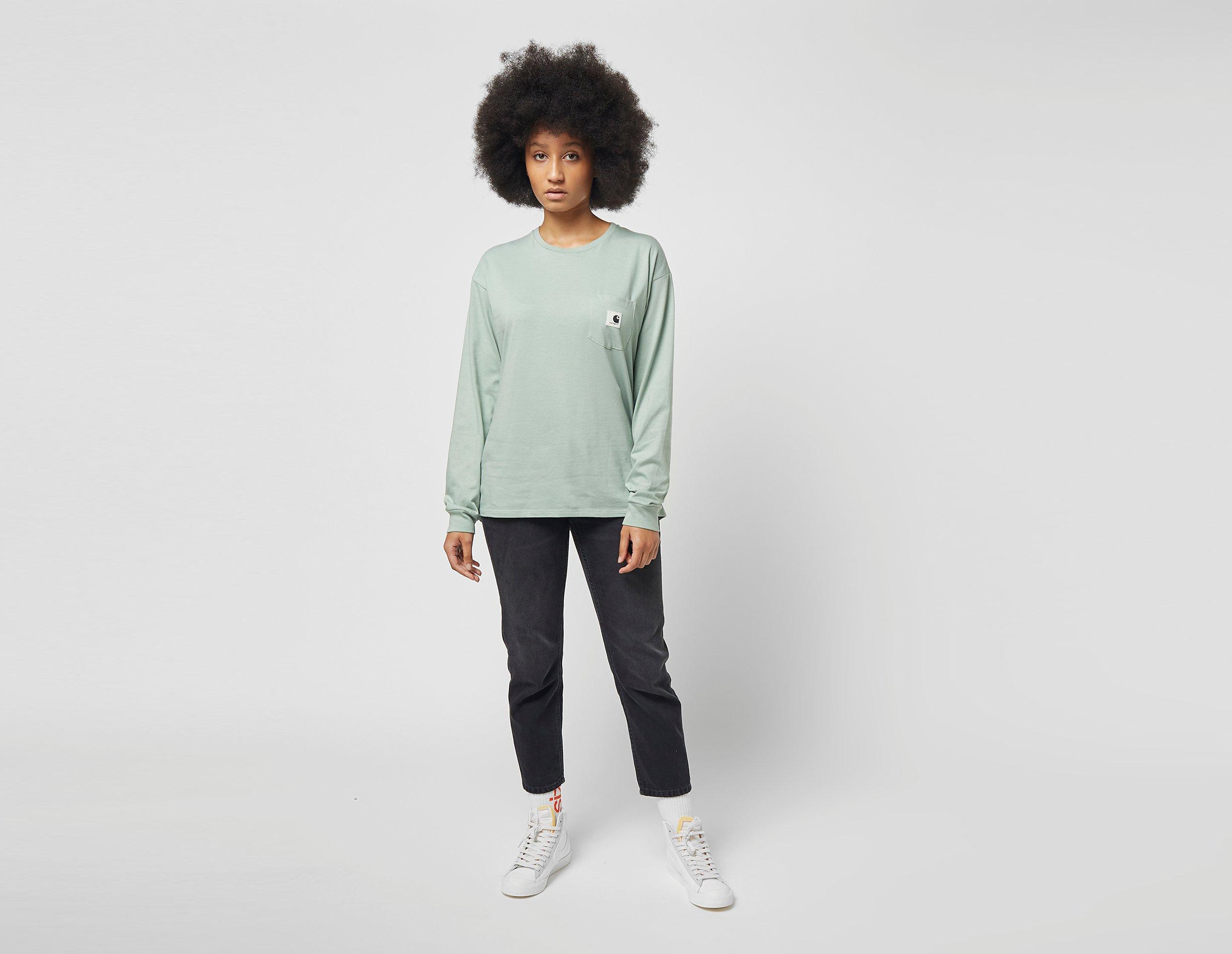 Carhartt WIP T-Shirt Manches Longues Pocket Femme, vert