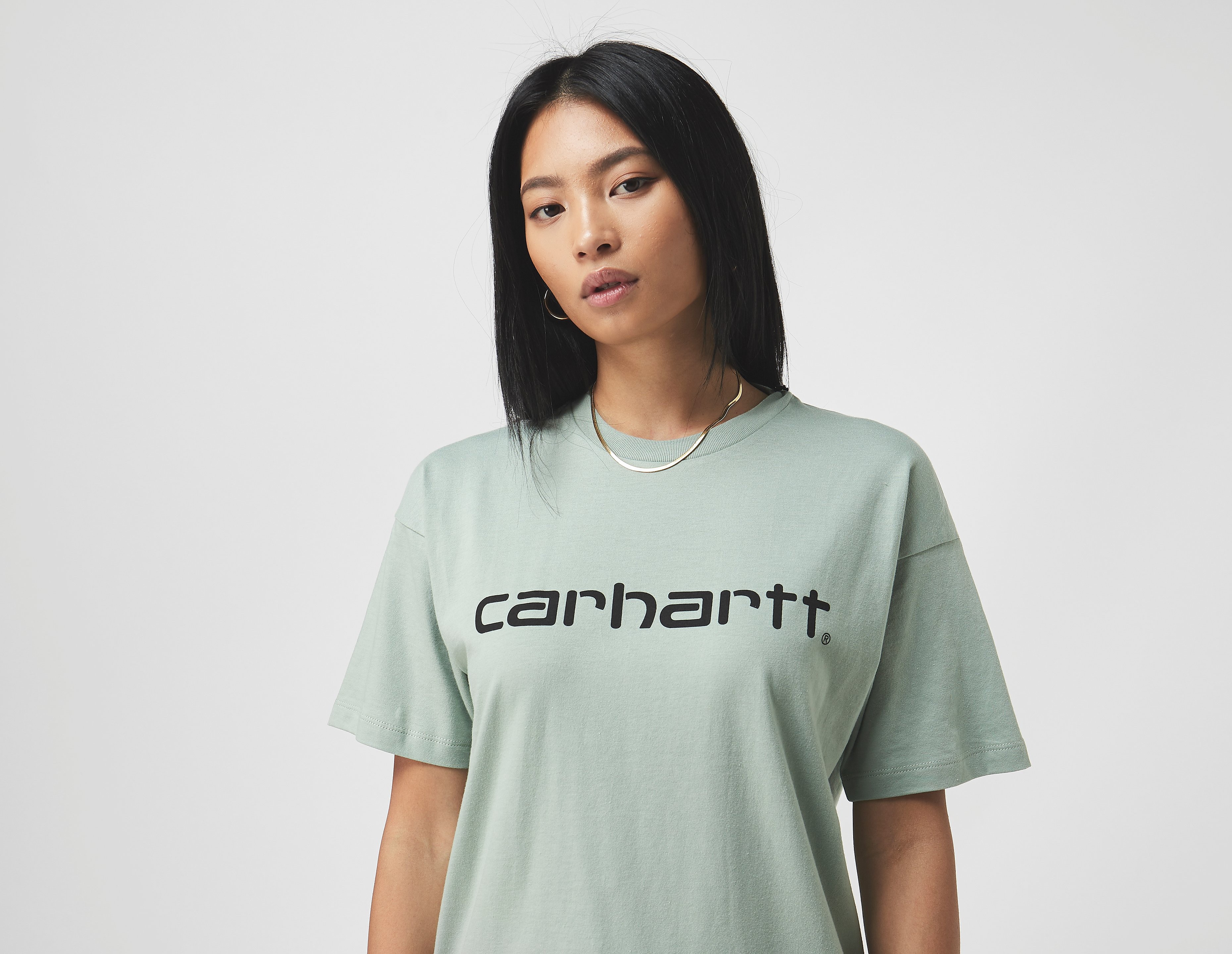 Carhartt WIP T-Shirt Script Femme, vert