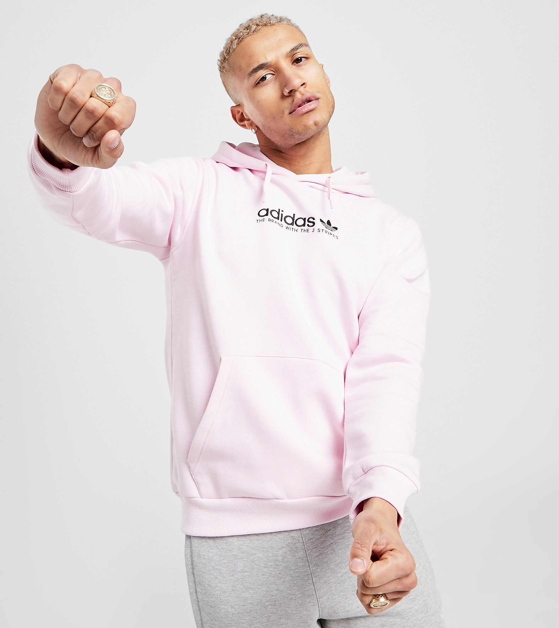 adidas Originals Colour Smash Hoodie, rose