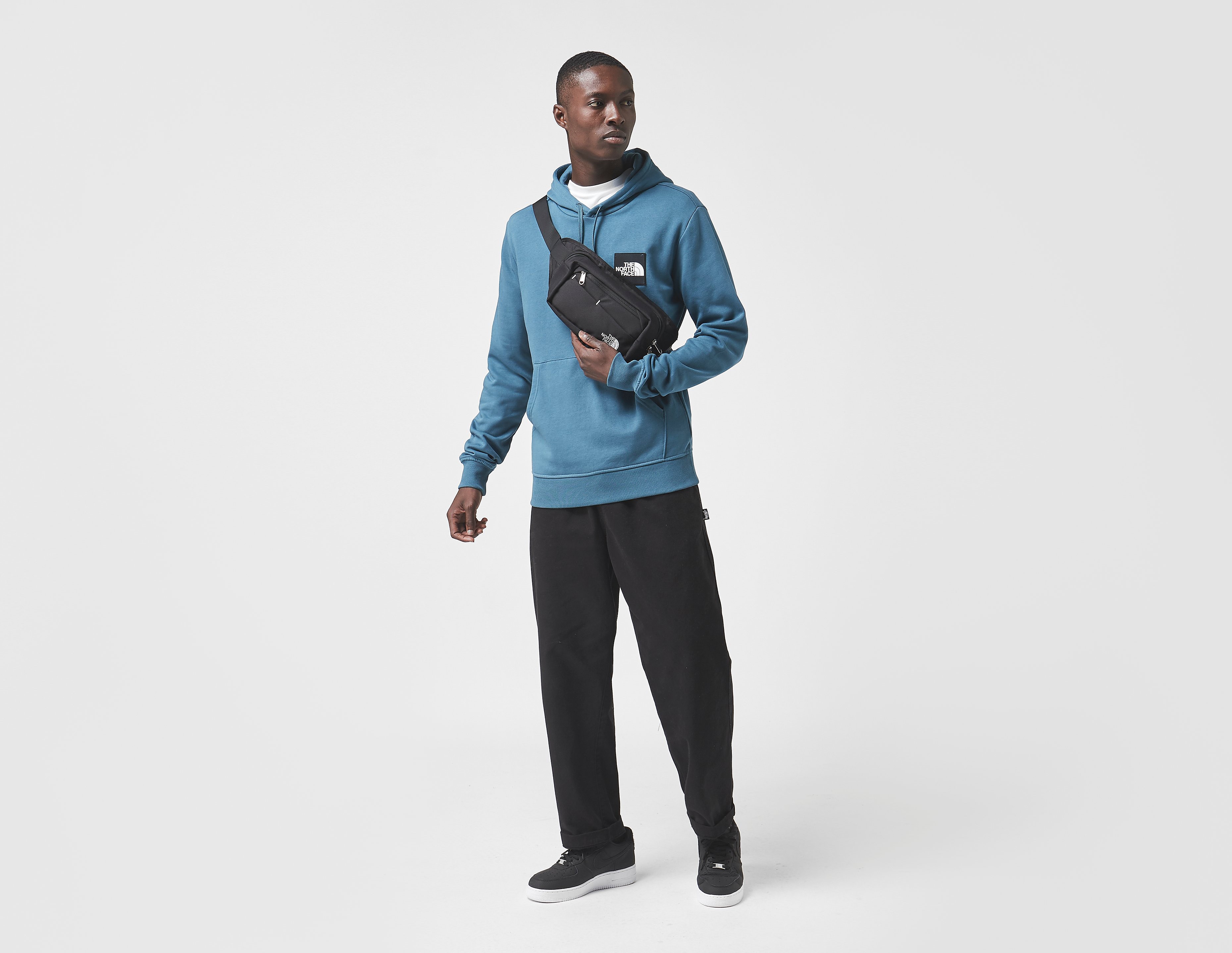 The North Face Blackbox Logo Hoodie, celeste