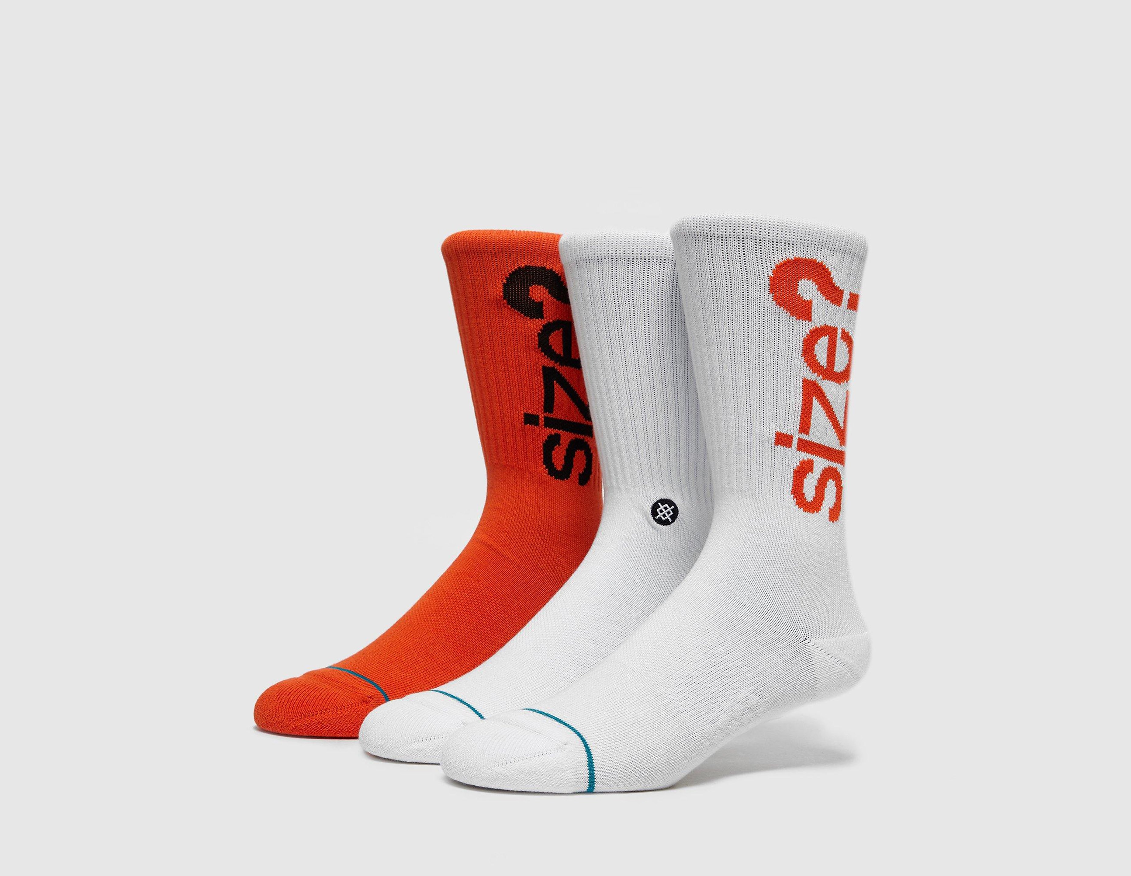Stance x size? Lot de 3 Chaussettes, orange