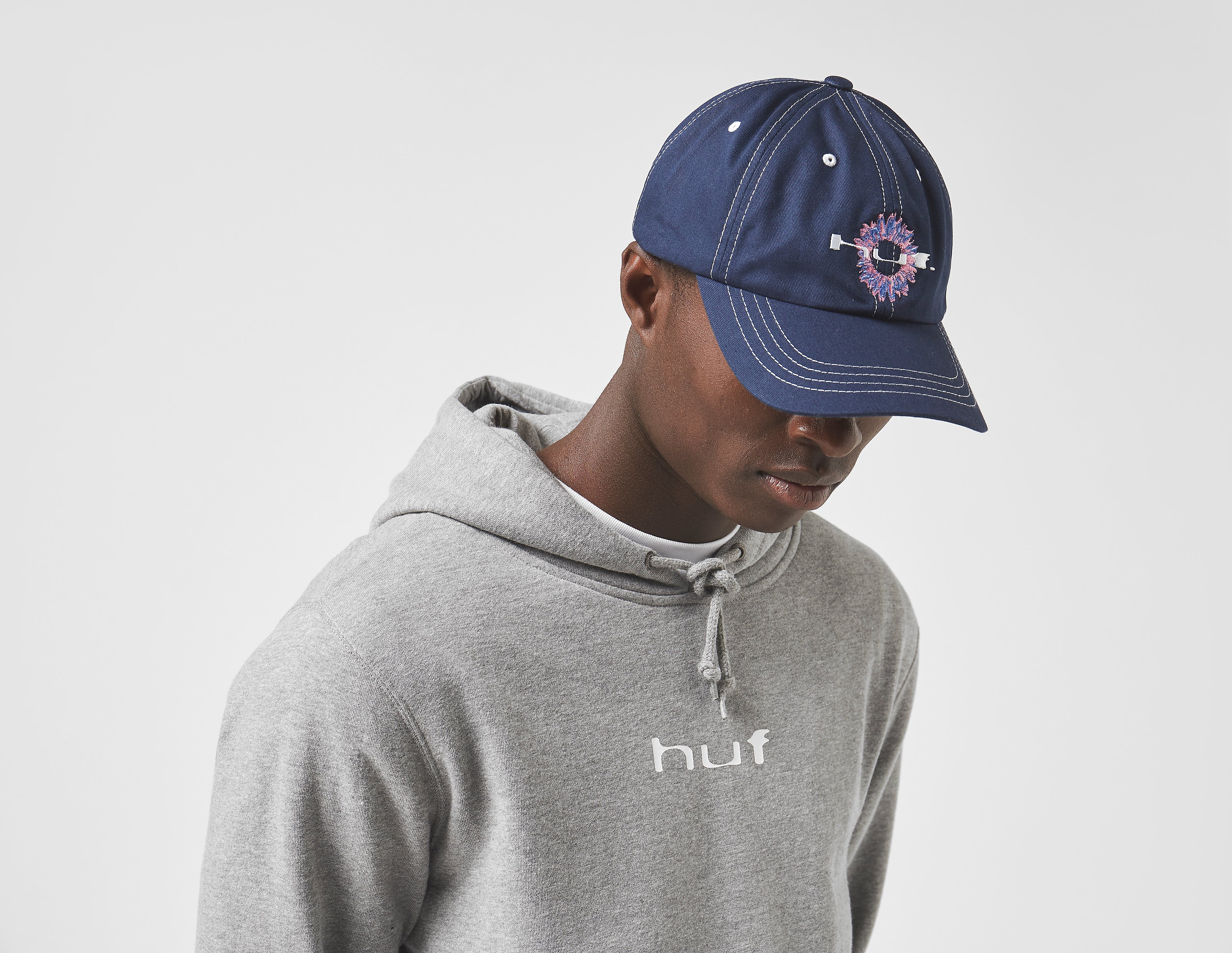 Huf Peaking 6-Panel Cap, bleu