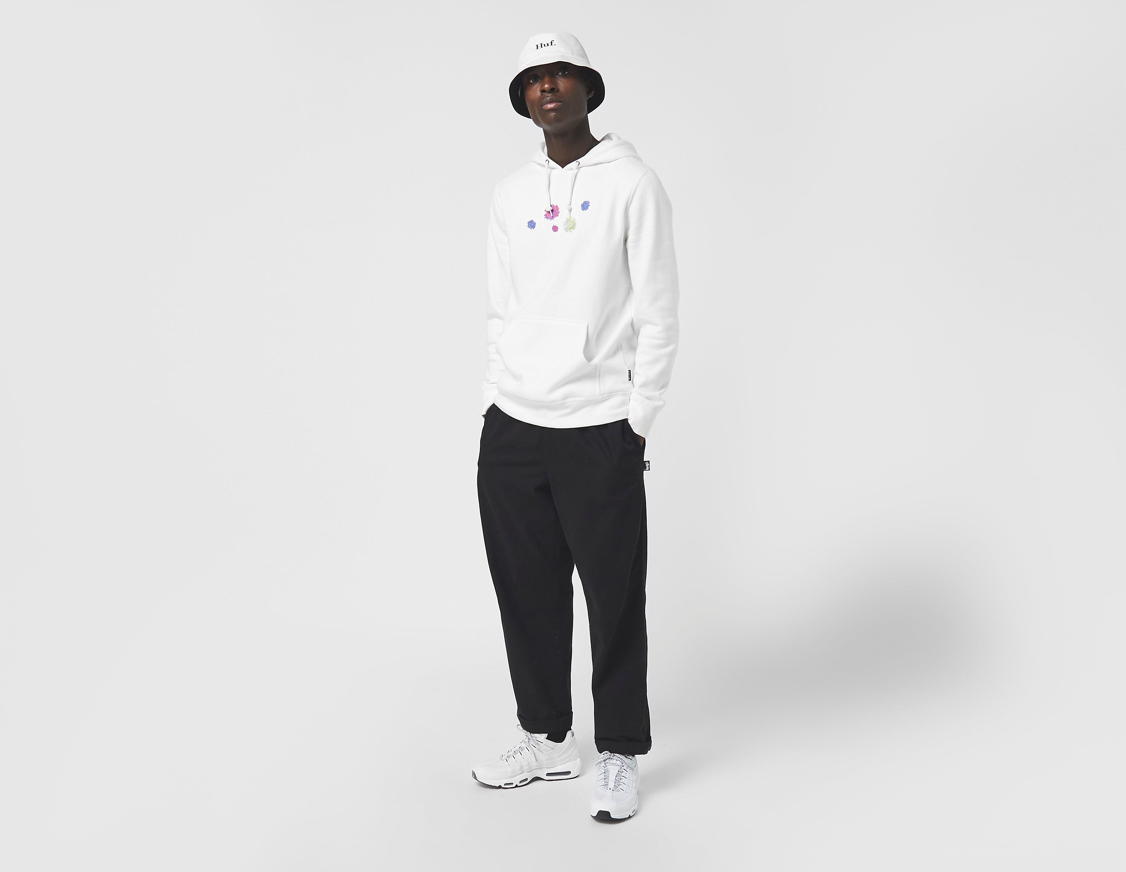 Huf Psycho Daisies T-Shirt, bianco