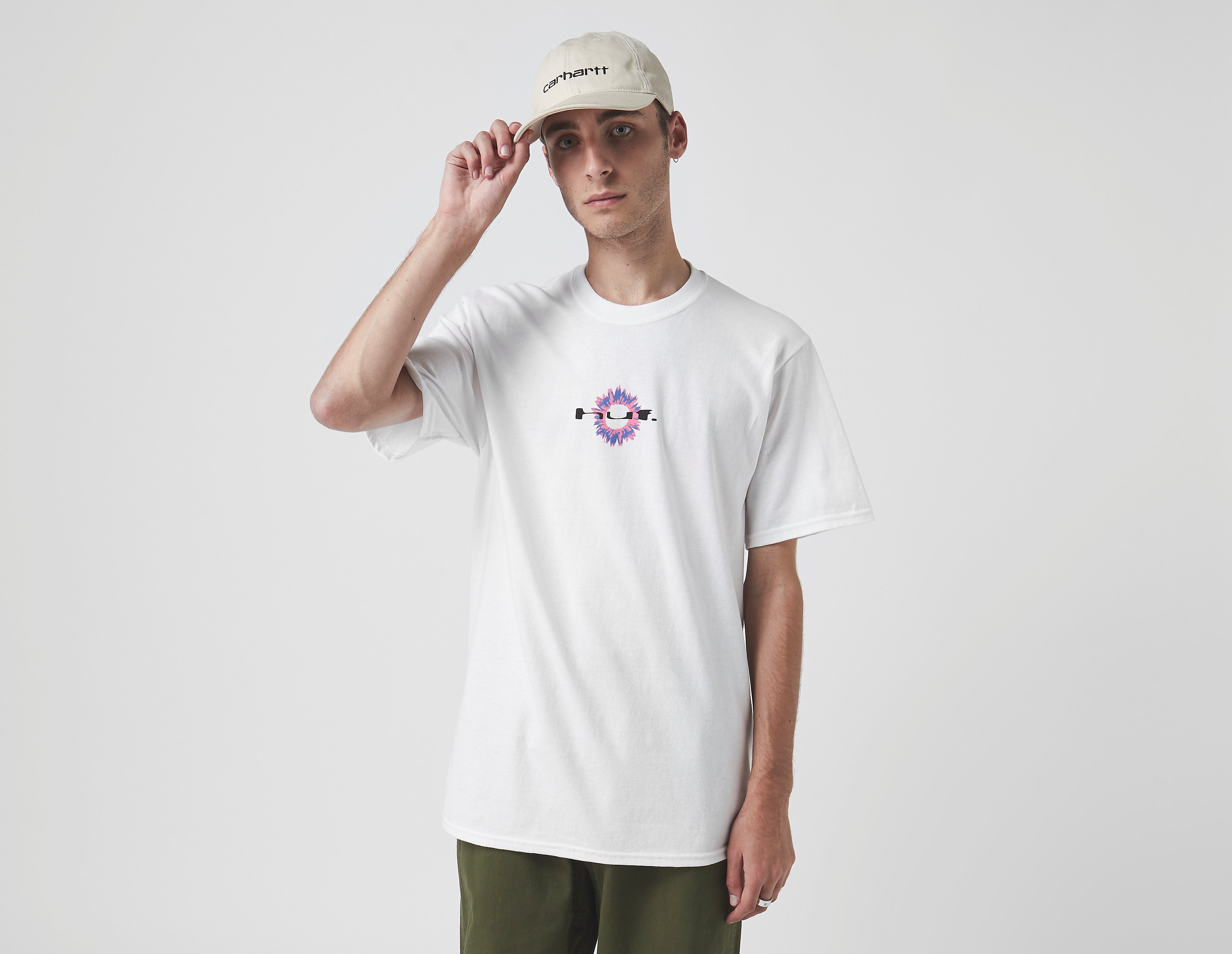 Huf Maglietta Peaking - Esclusiva size?, bianco