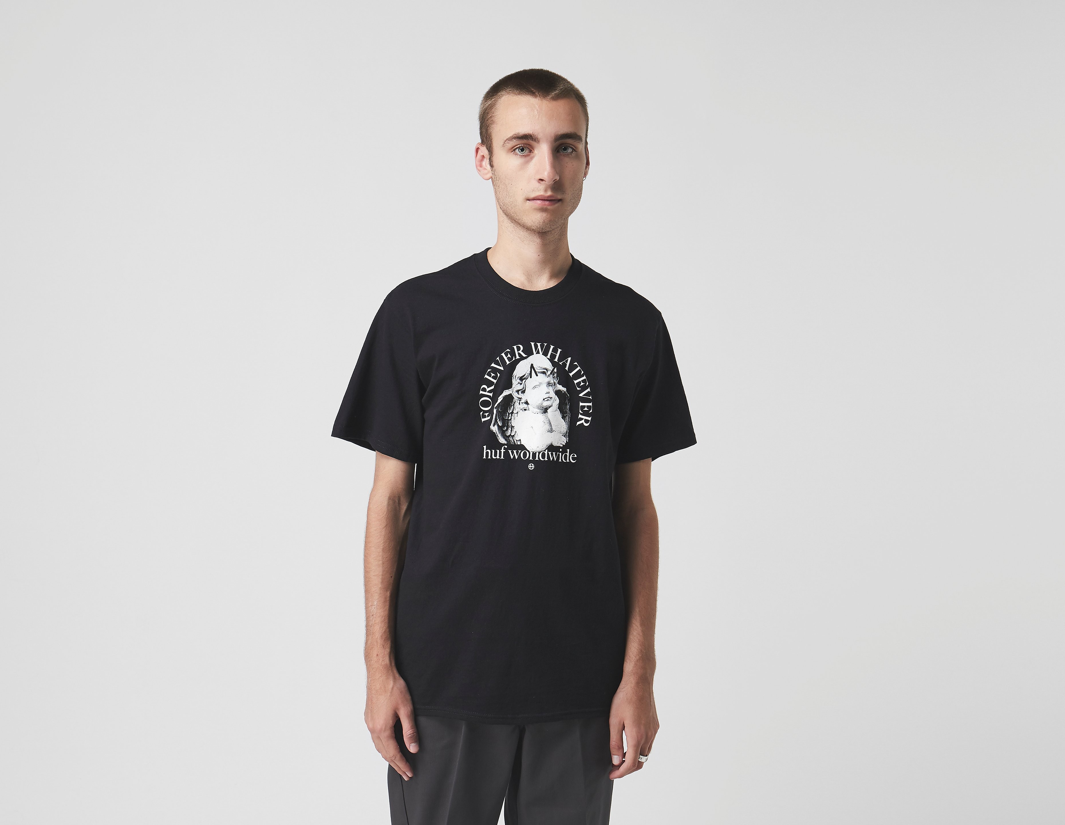 Huf Maglietta Forever Whatever Omen, nero