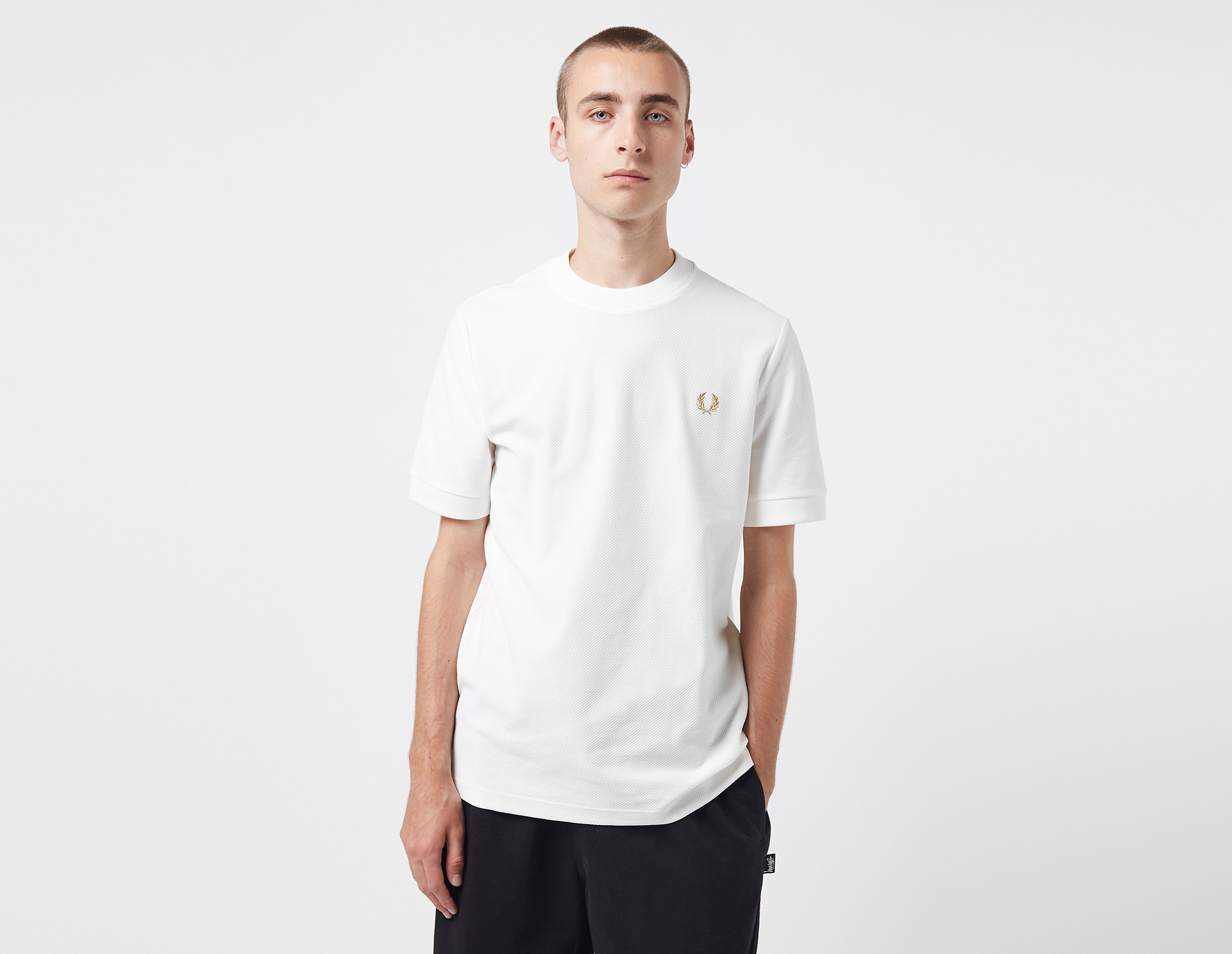 Fred Perry Pique T-Shirt, blanc