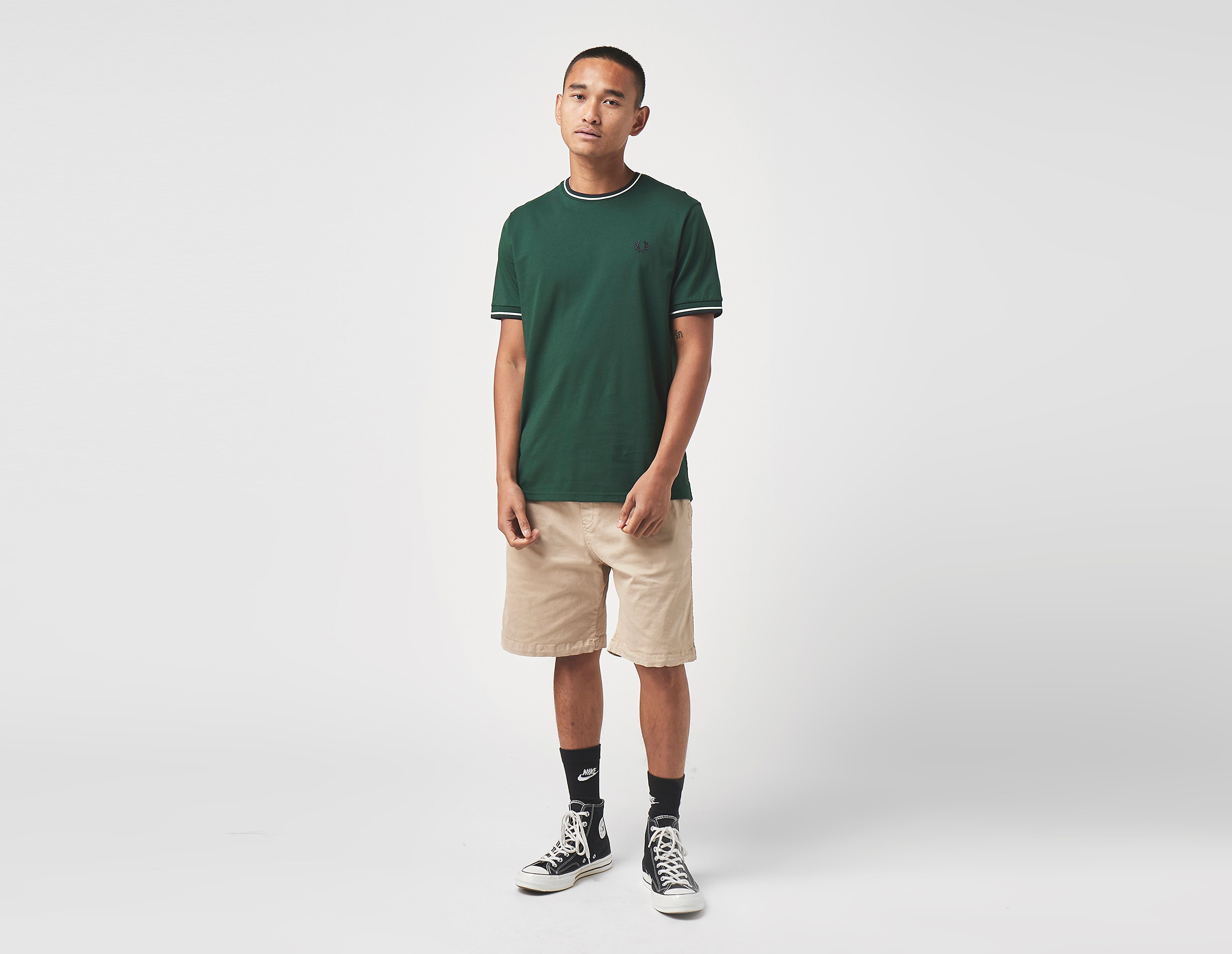 Fred Perry Maglietta Twin Tipped, verde