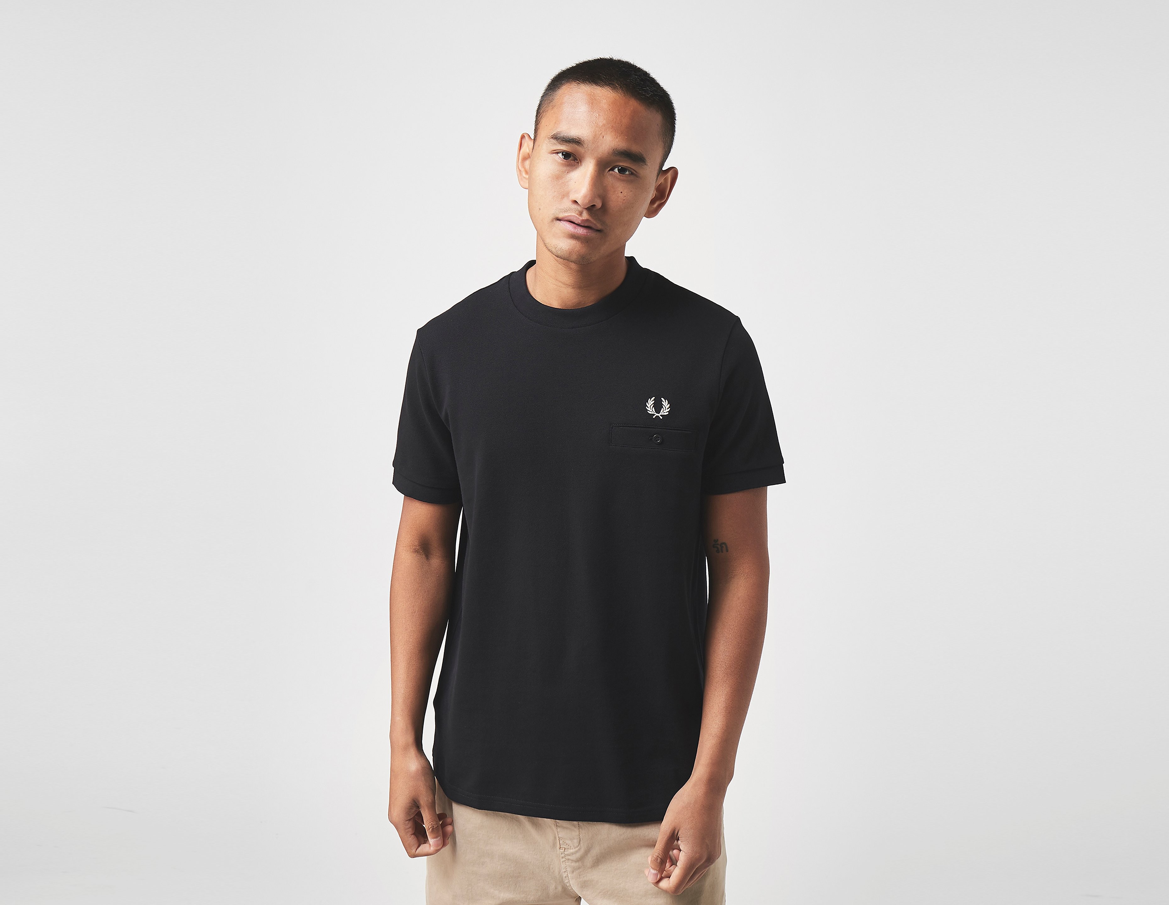 Fred Perry Pocket Pique T-Shirt, noir