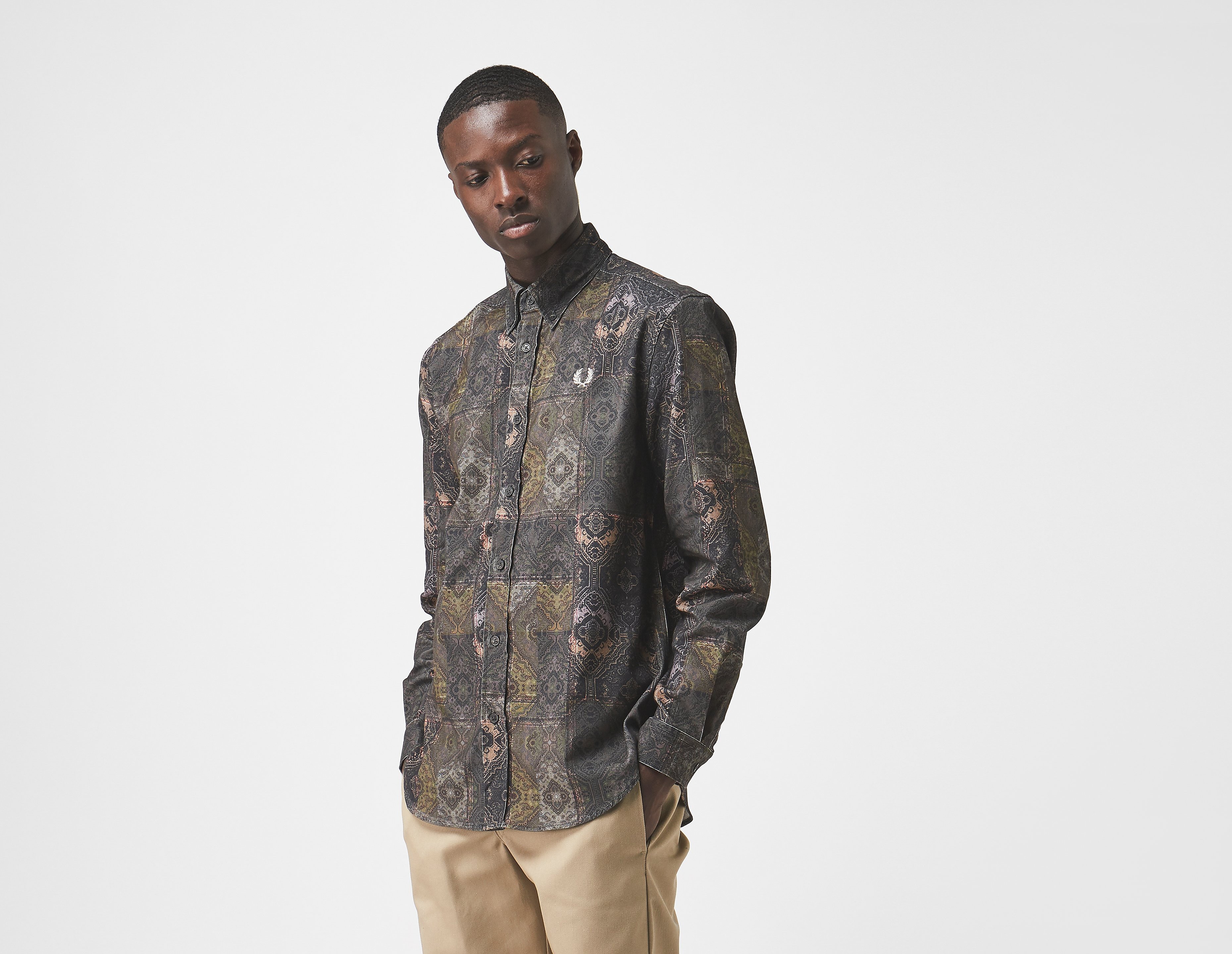 Fred Perry Printed Cord Shirt, multicolore