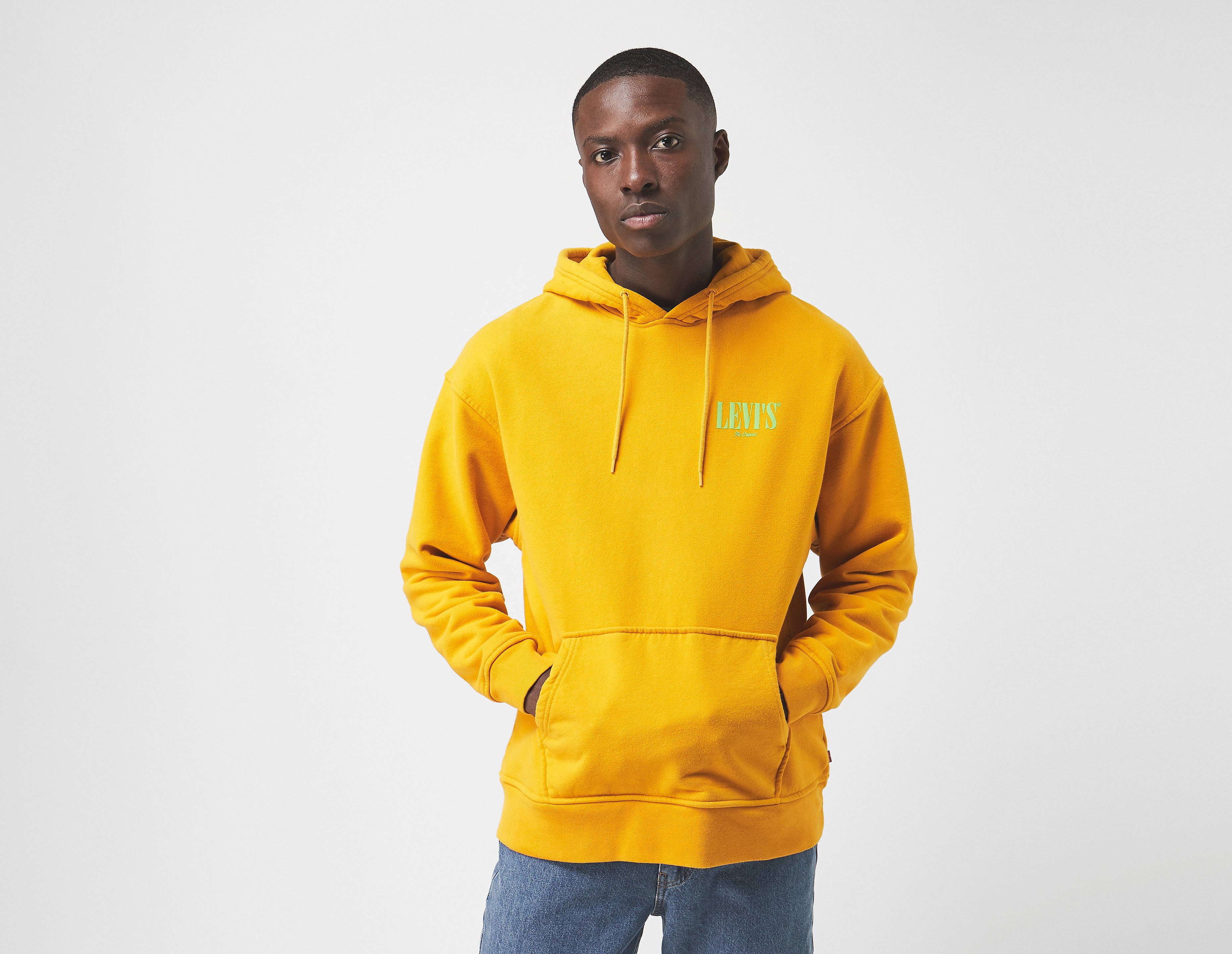 Levis Felpa con cappuccio Polar Fleece, giallo