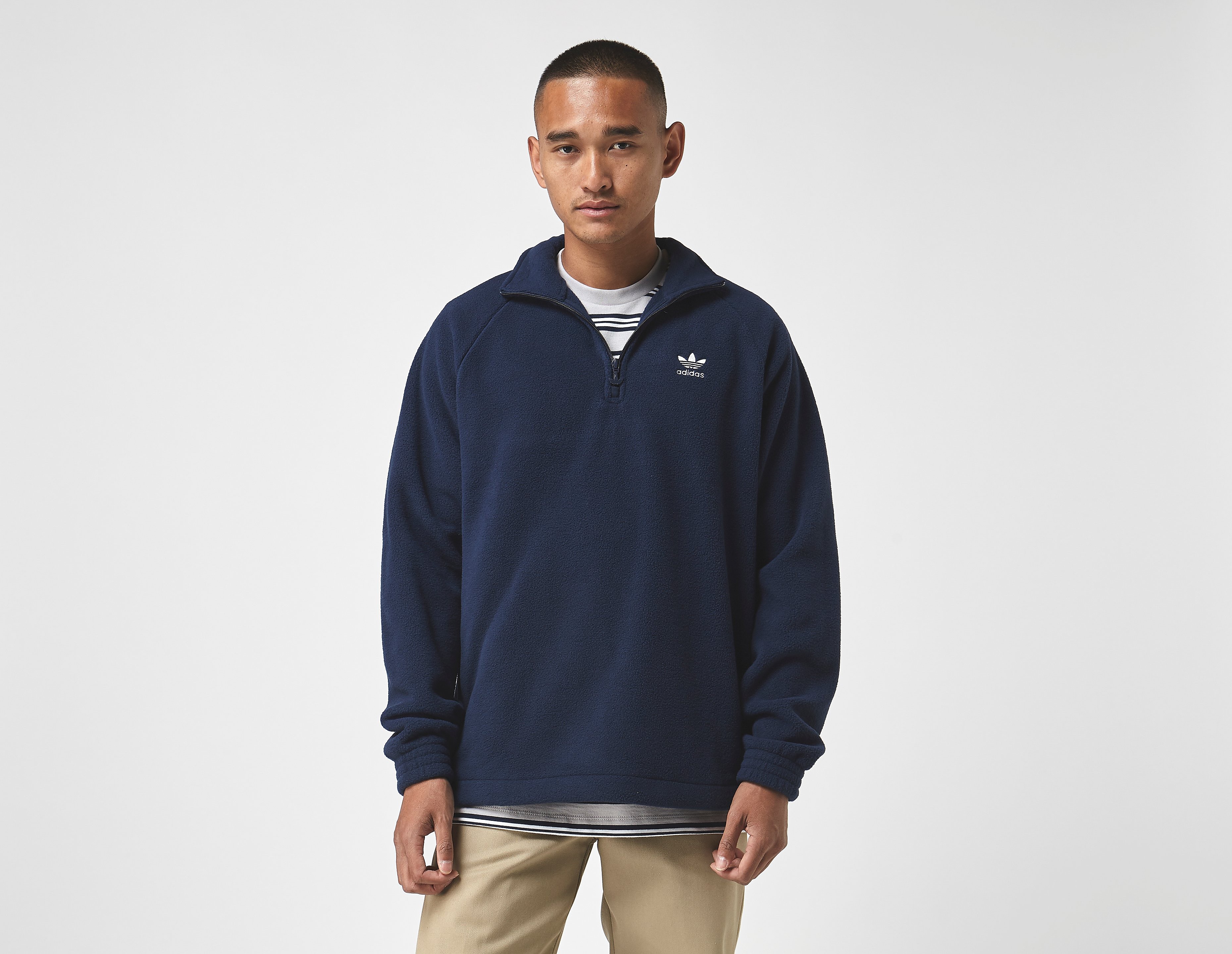 adidas Originals Adicolor Polar Fleece Half-Zip, celeste