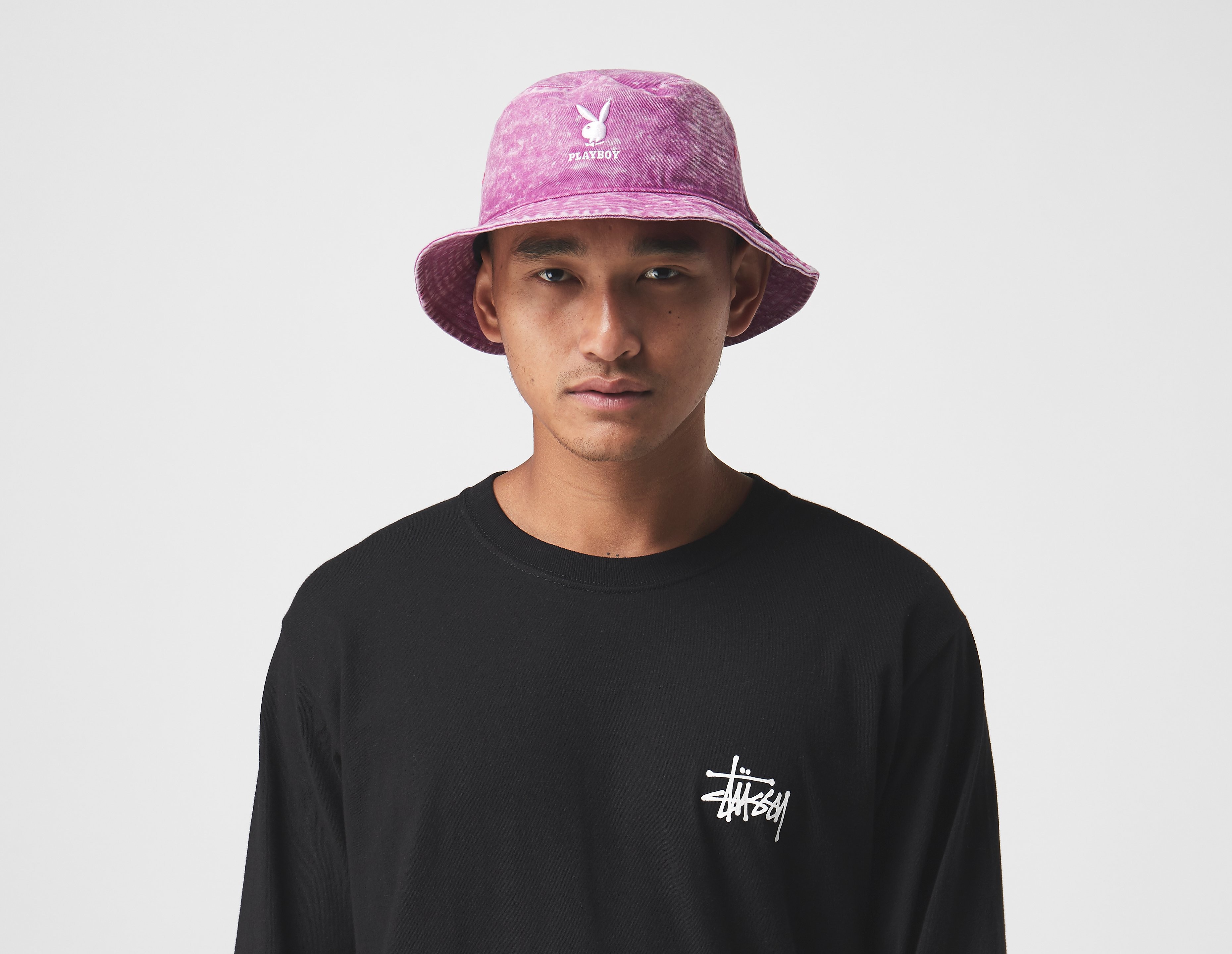 47 Brand Playboy Washed Bucket Hat, rose