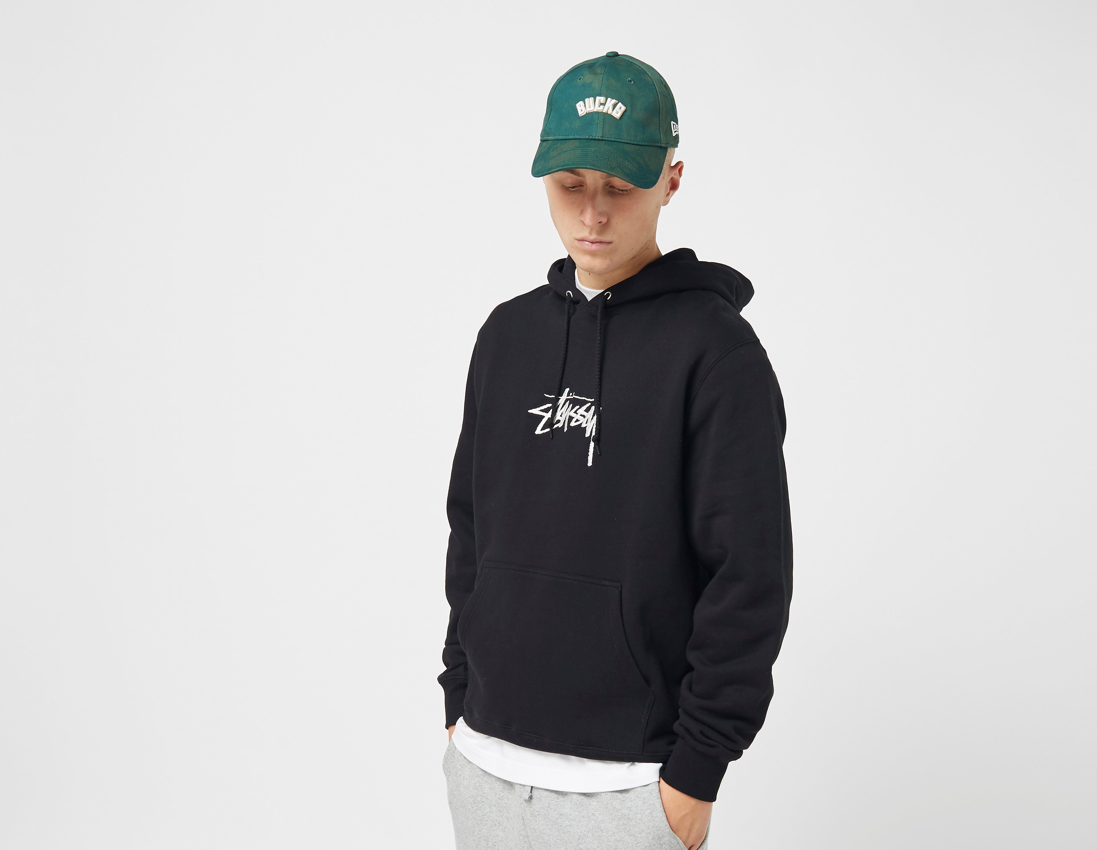 Stussy Stock Applique Hoodie, nero
