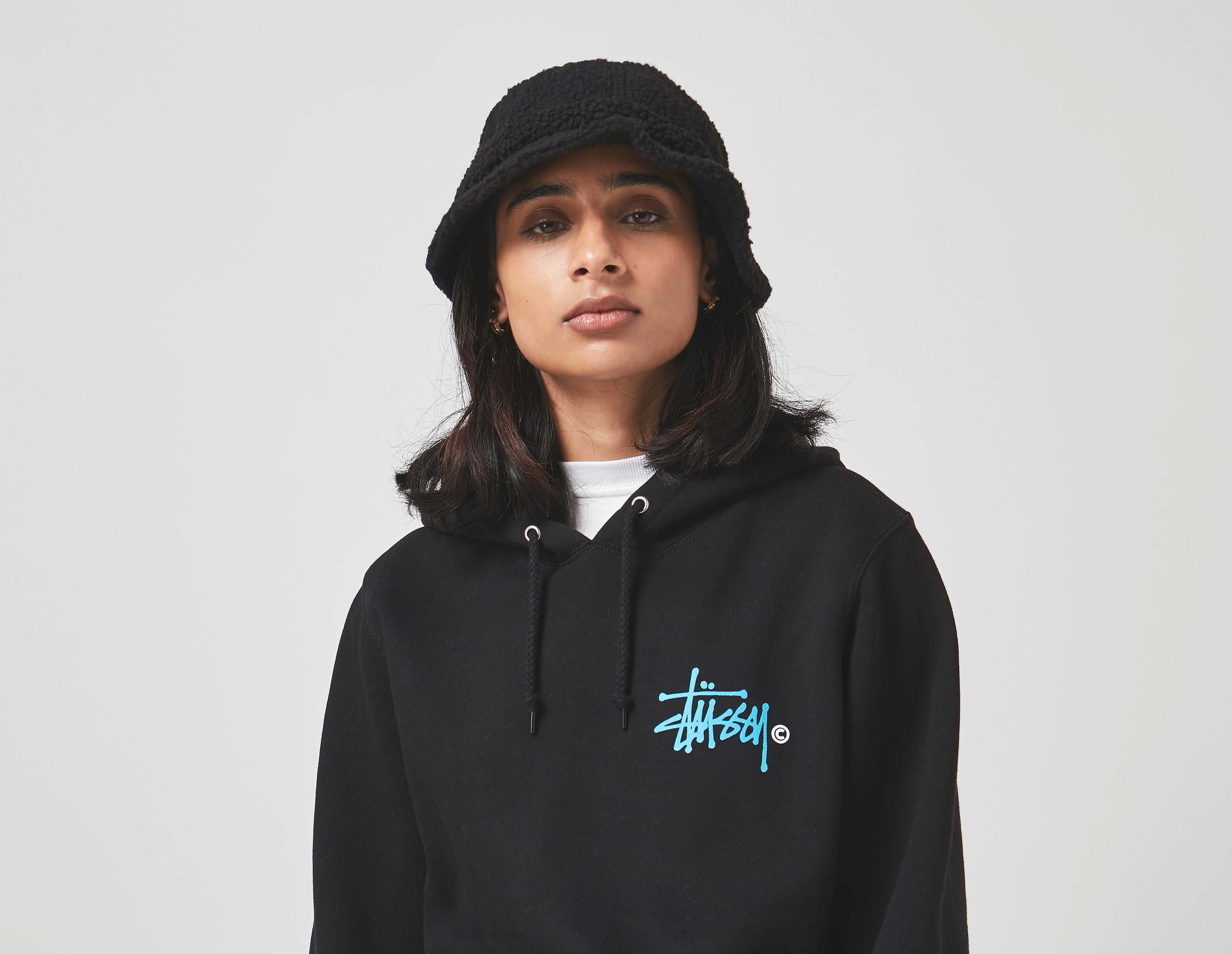 Stussy Sweat à Capuche Logo Femme