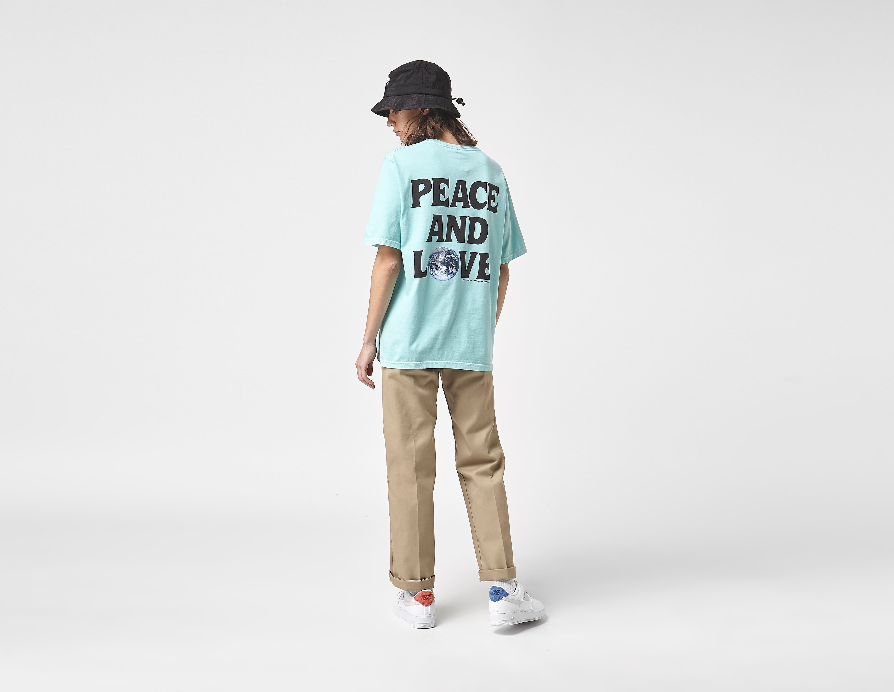 Stussy T Shirt Peace & Love Femme
