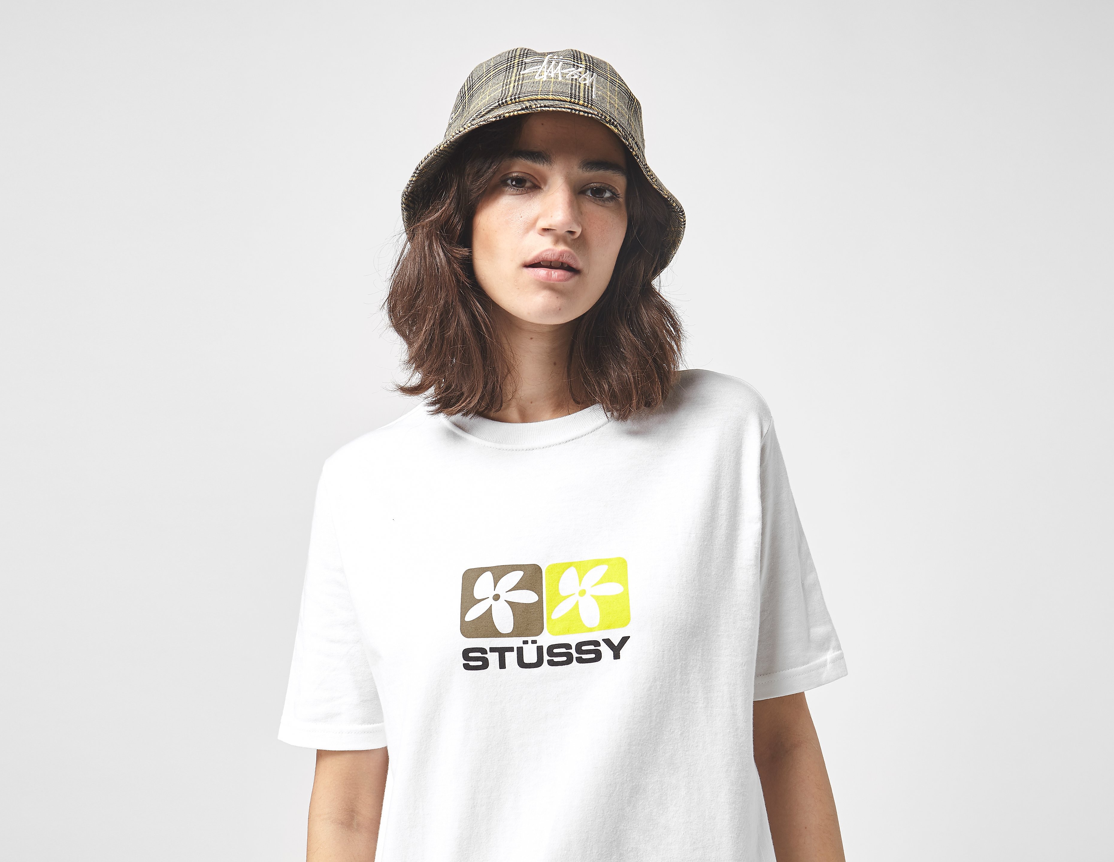 Stussy T-Shirt Flowers Square Femme