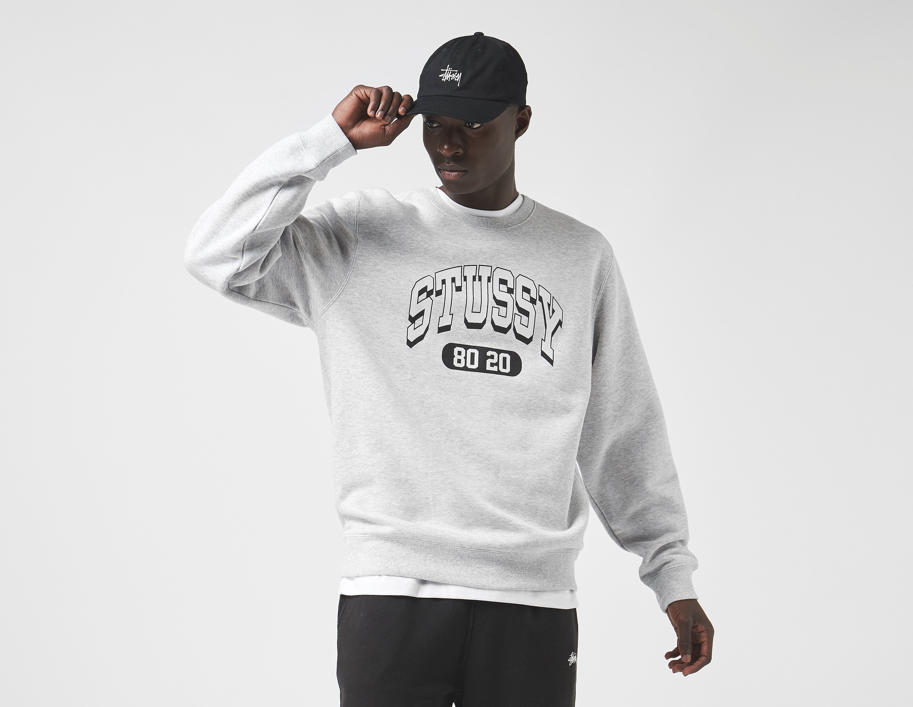 Stussy 80/20 Sweatshirt, grigio