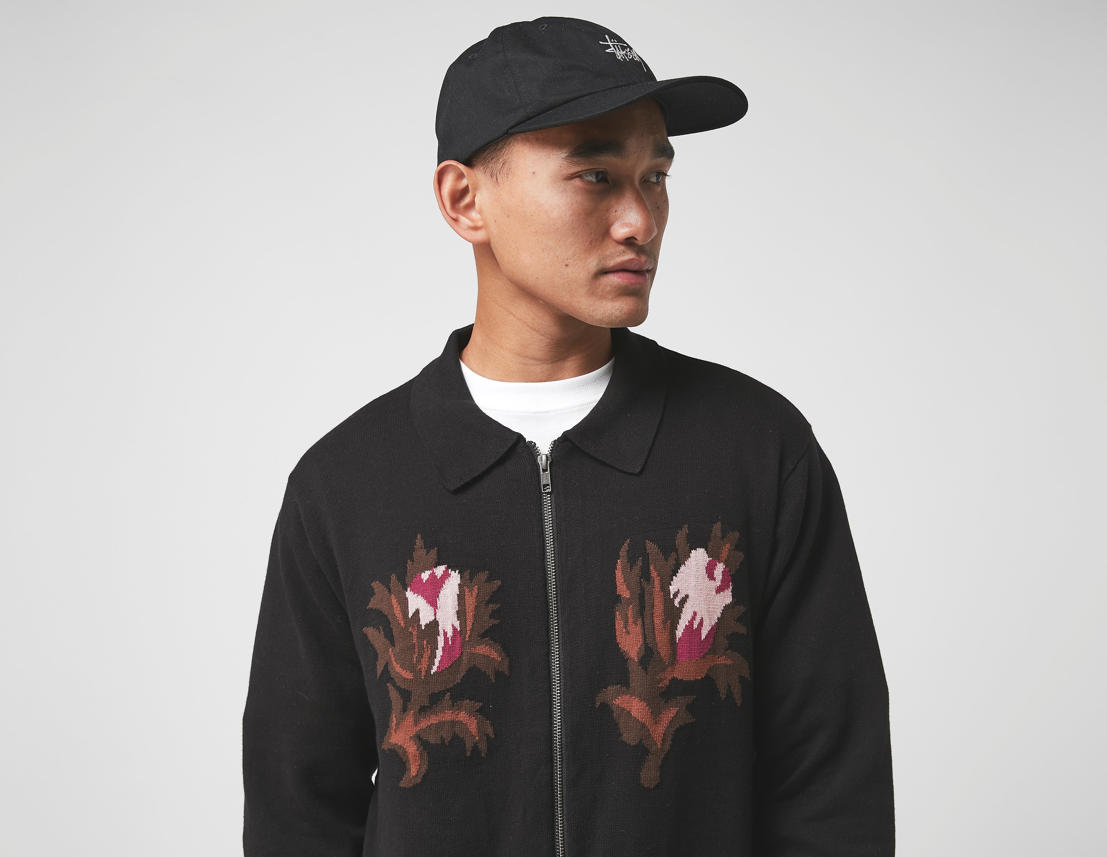 Stussy Long Sleeve Rose Thorn Polo