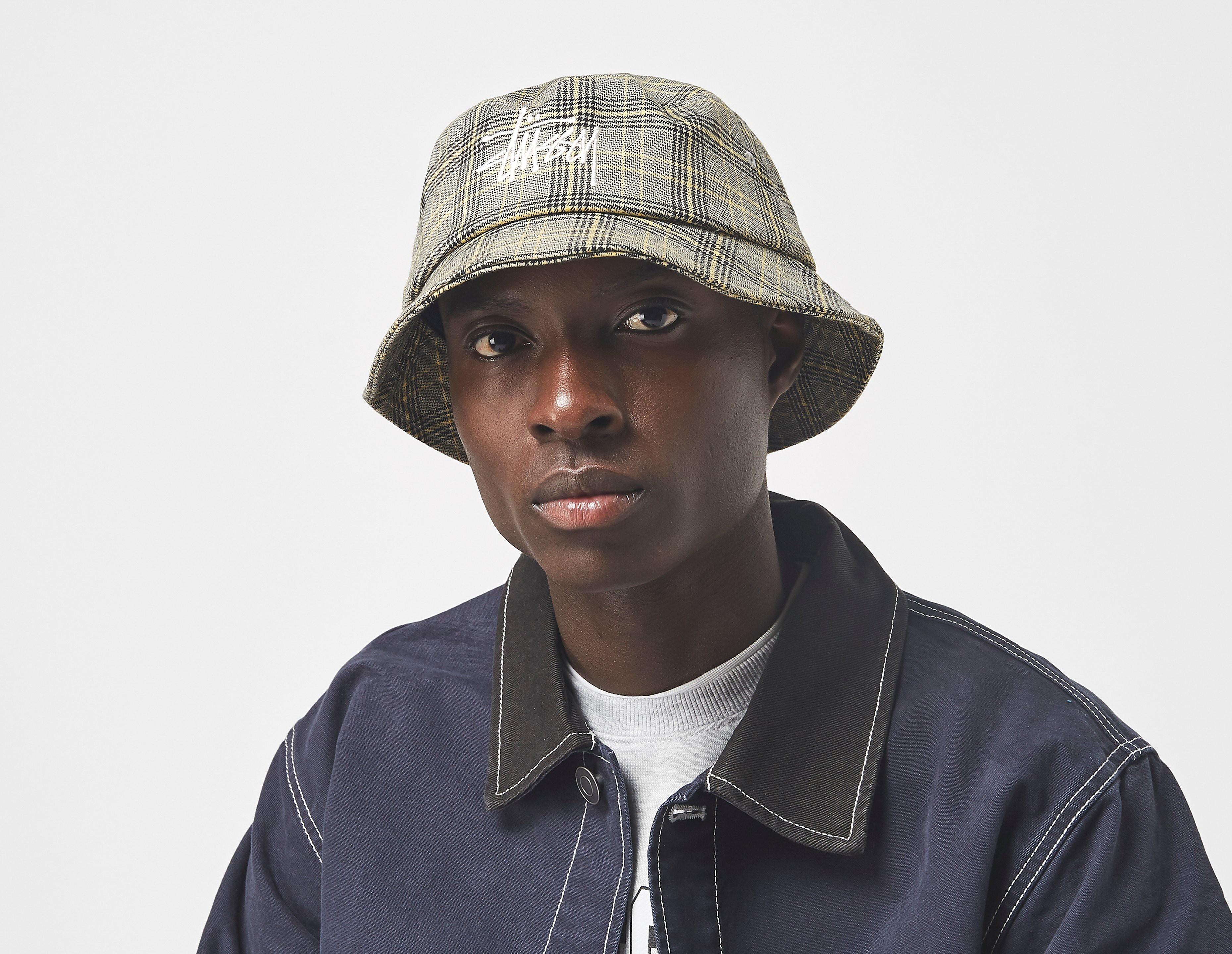 Stussy Bob Plaid Big Logo