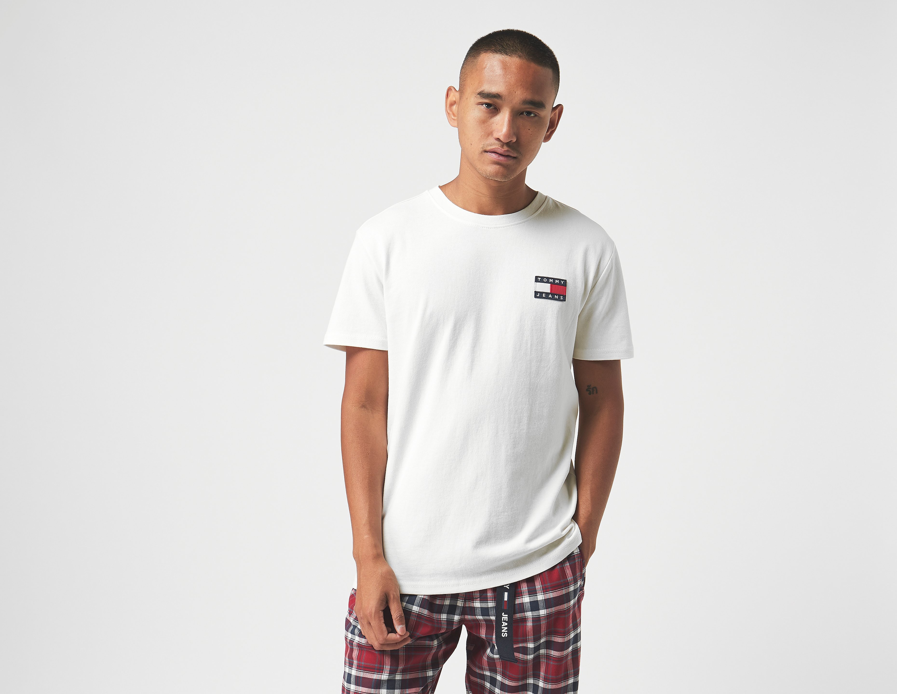 Tommy Jeans Maglietta Badge, bianco