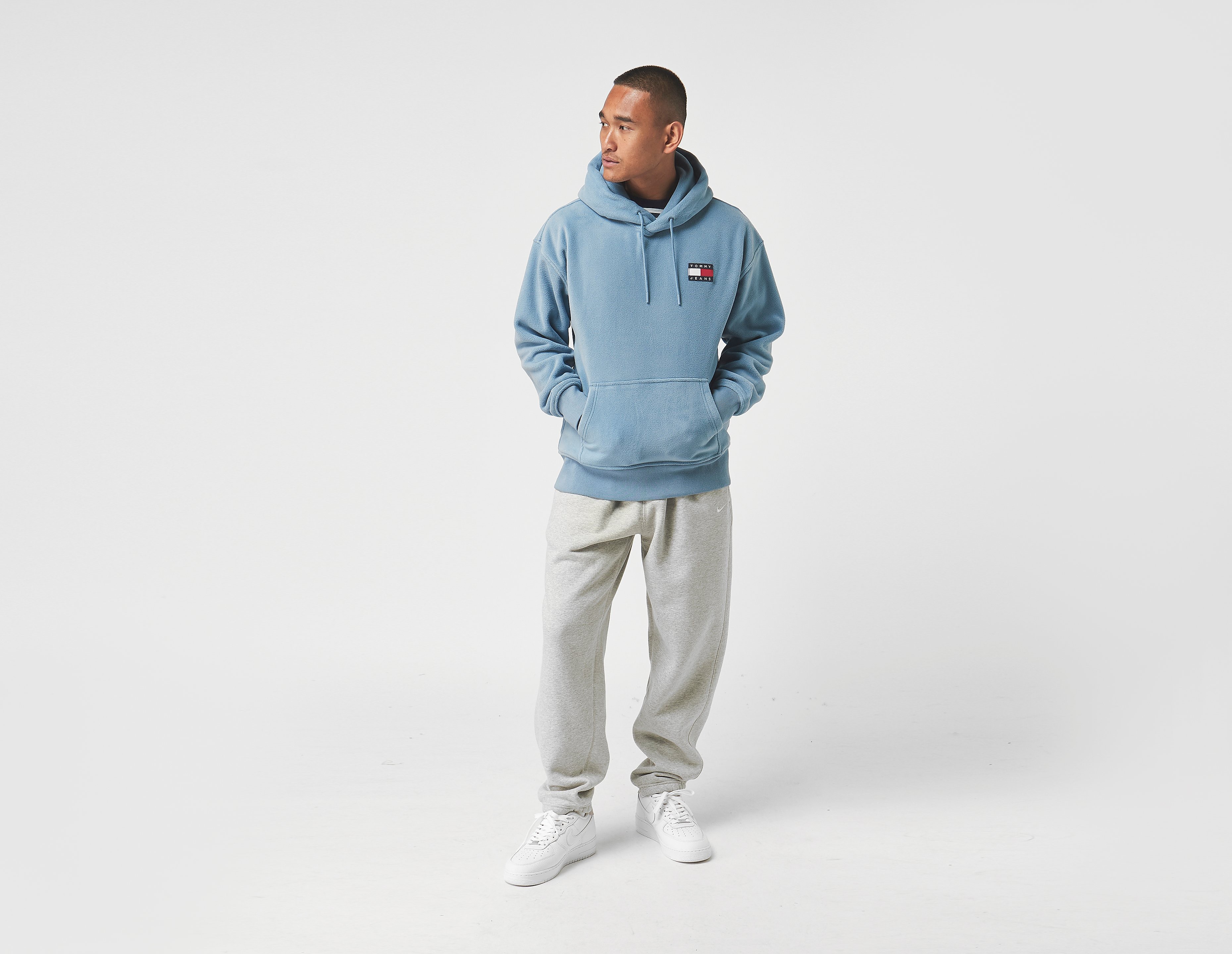 Tommy Jeans Badge Polar Fleece, celeste