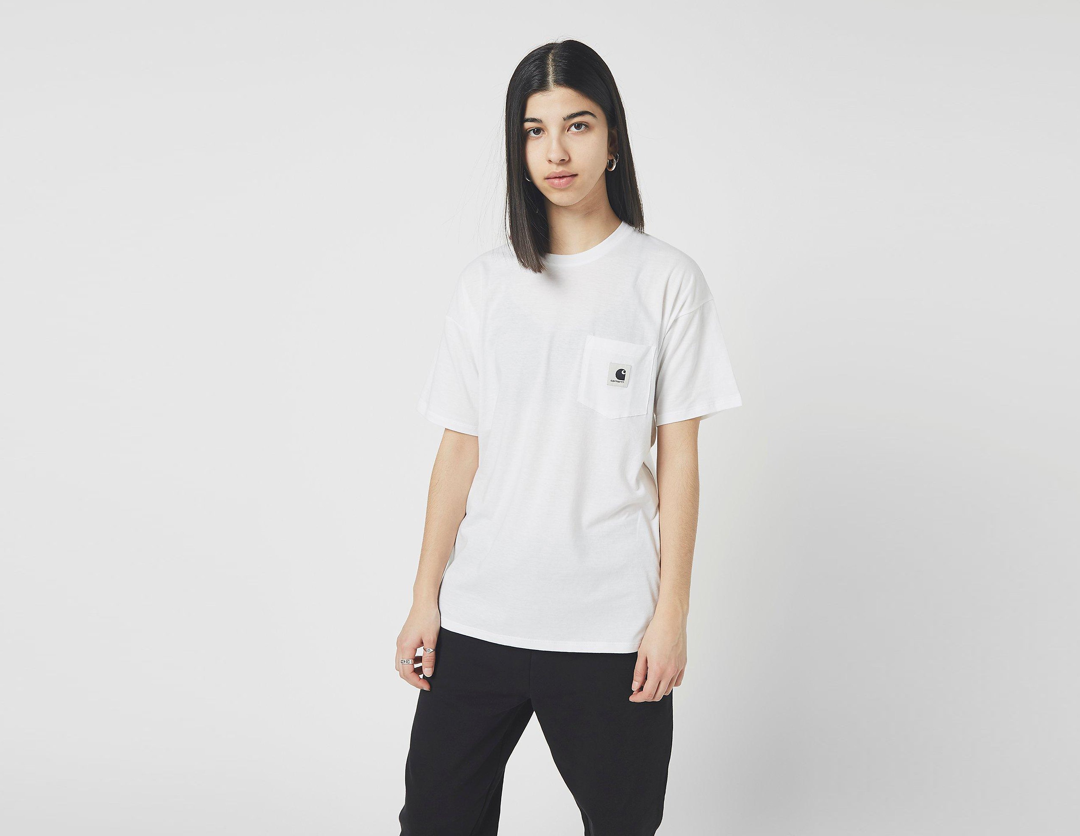 Carhartt WIP T-Shirt Carrie Pocket, blanc
