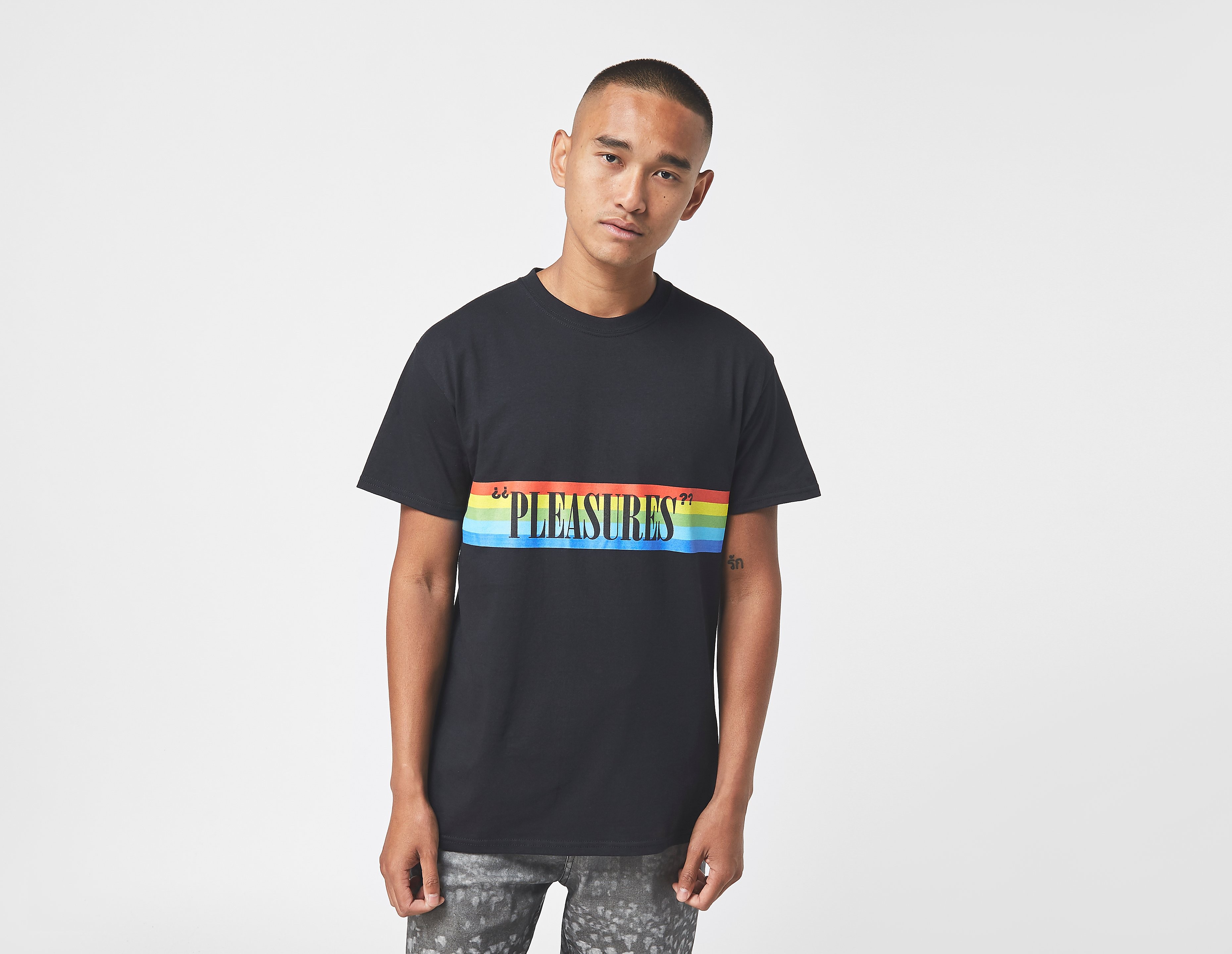 Pleasures Roads Logo T-Shirt - size? Exclusive, nero