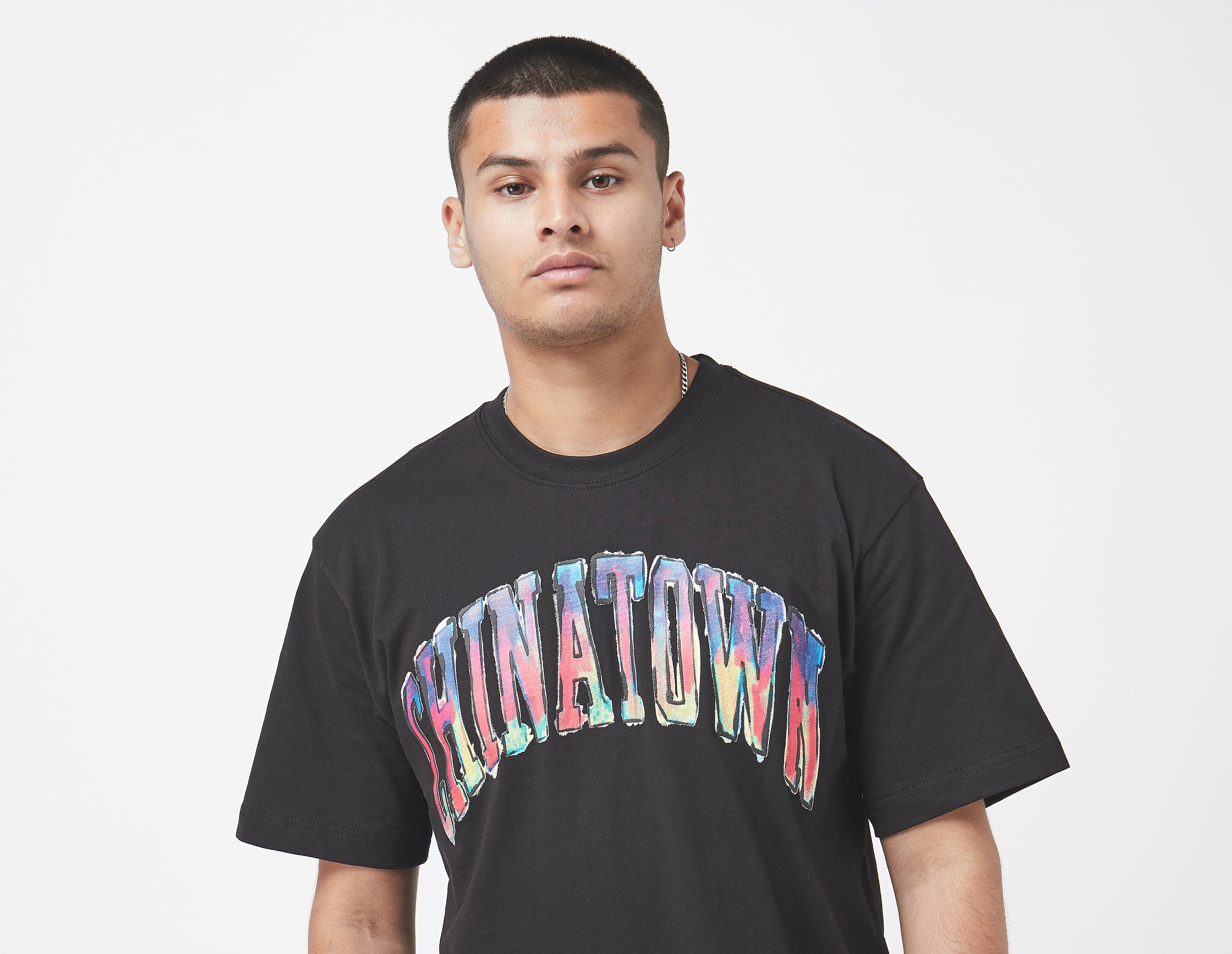 Chinatown Market Watercolour T-shirt, nero