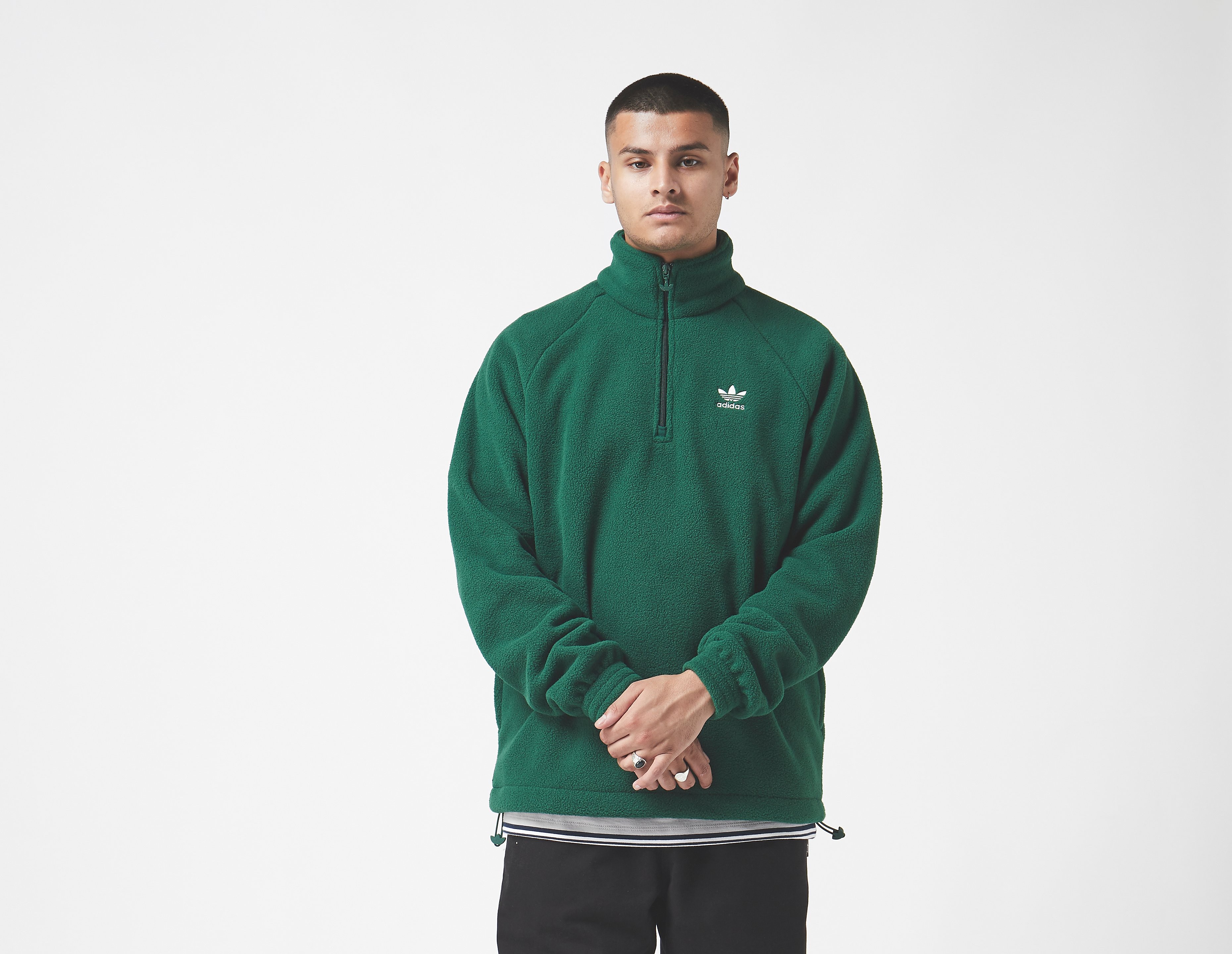 adidas Originals Adicolor Polar Half-Zip Fleece, verde