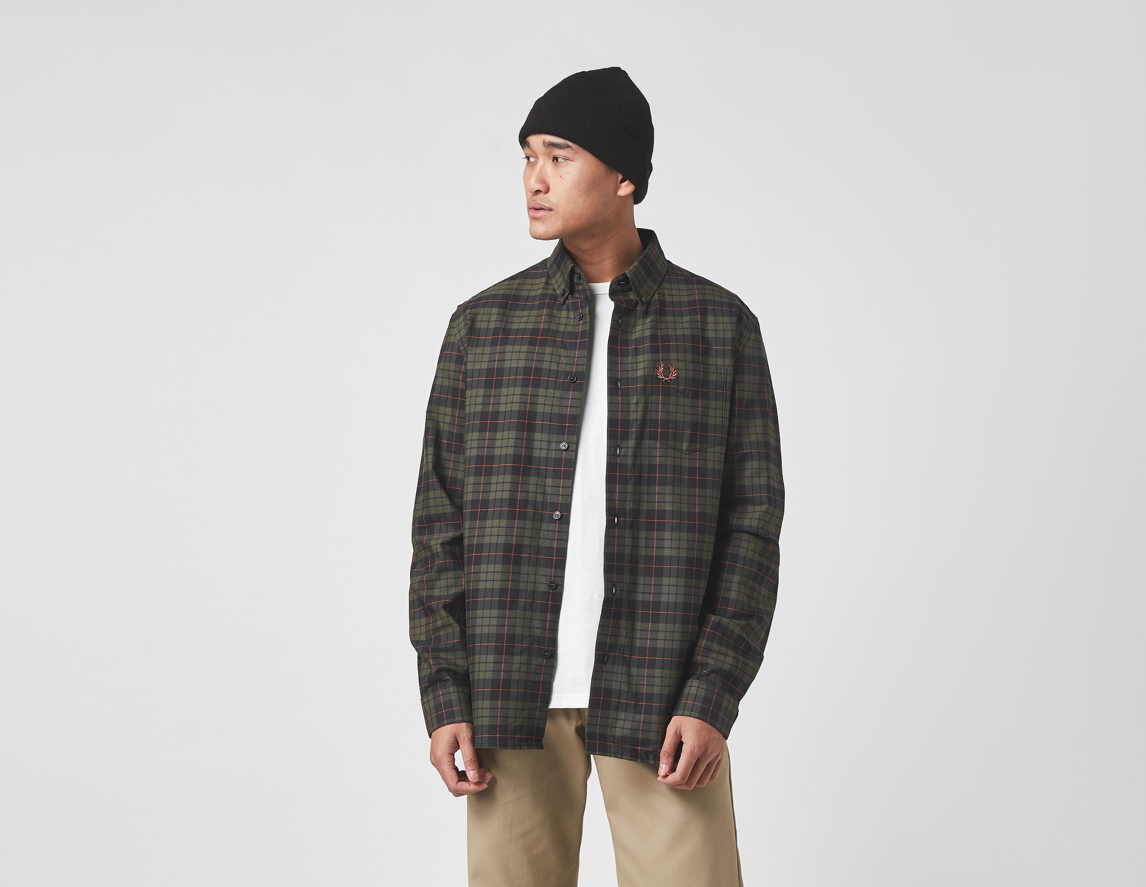 Fred Perry Chemise en Tartan Oxford Brossé