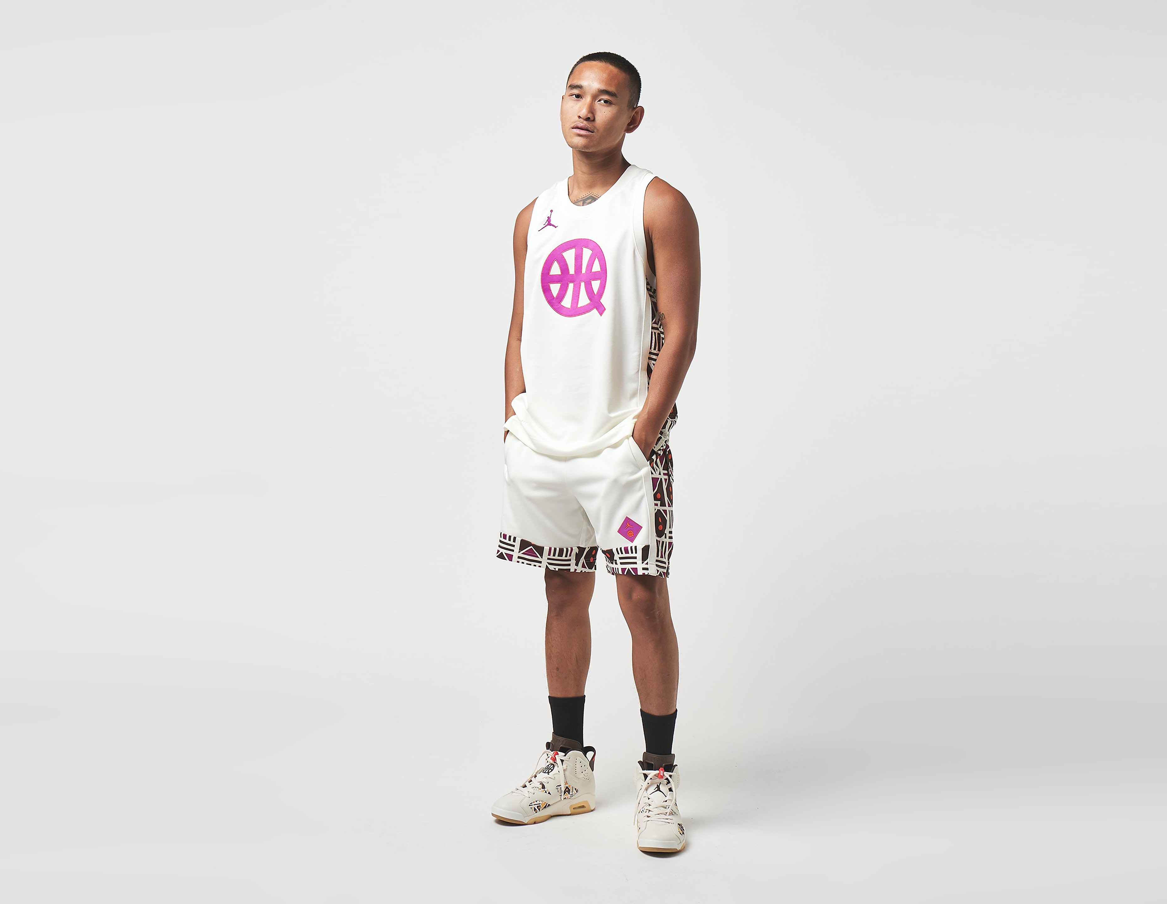 Nike Quai 54 Air Basketball Jersey, bianco