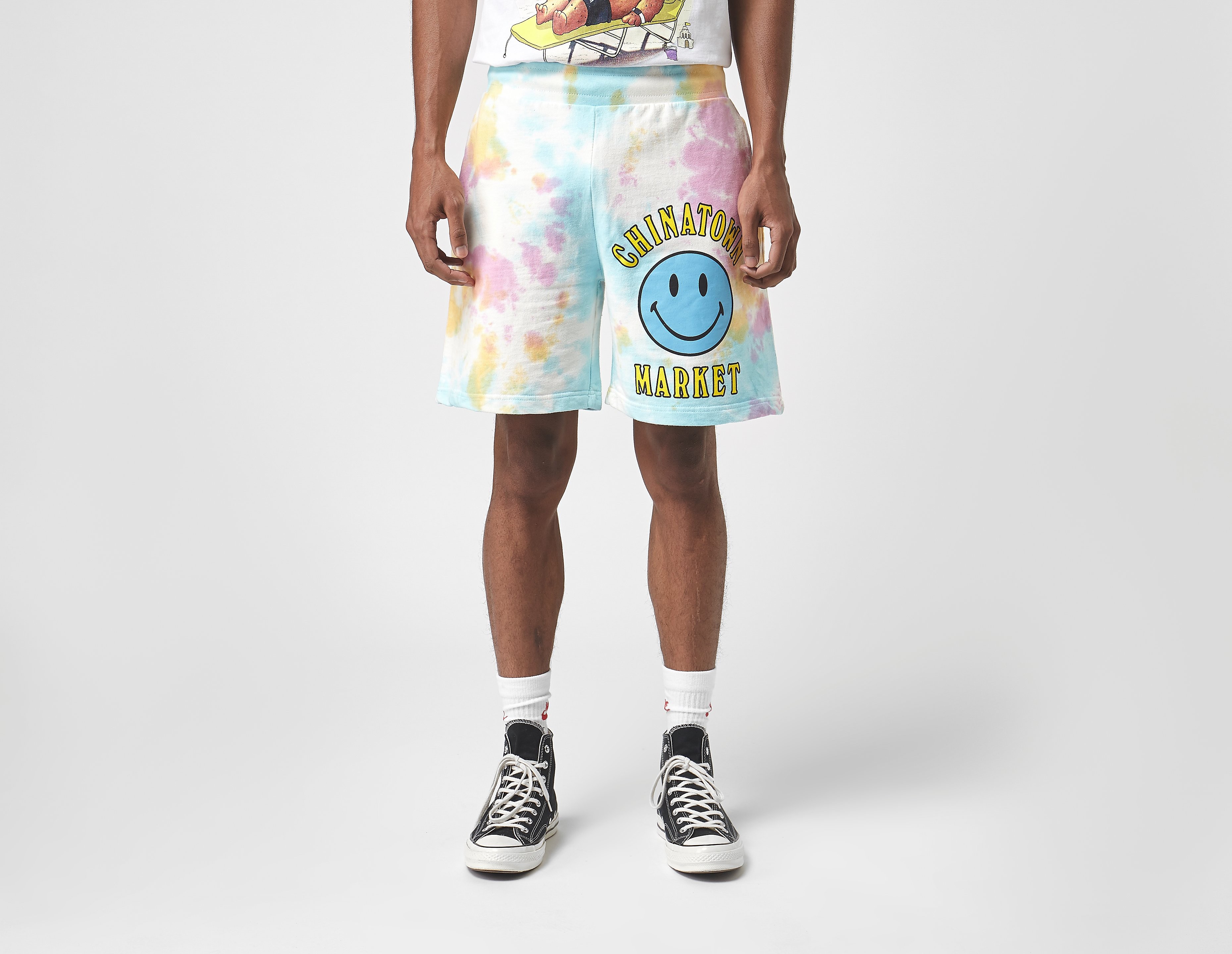 Chinatown Market Short Smiley Tie Dye