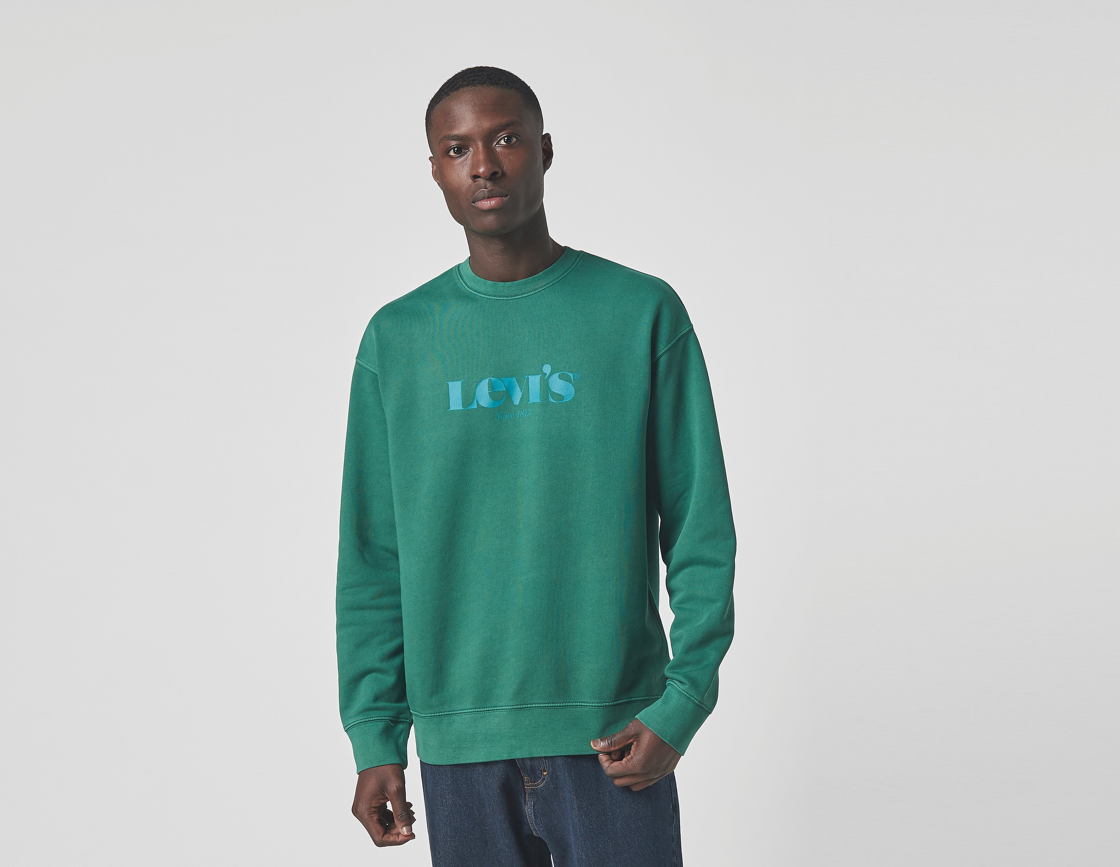 Levis Logo Fleece Crew Sweatshirt