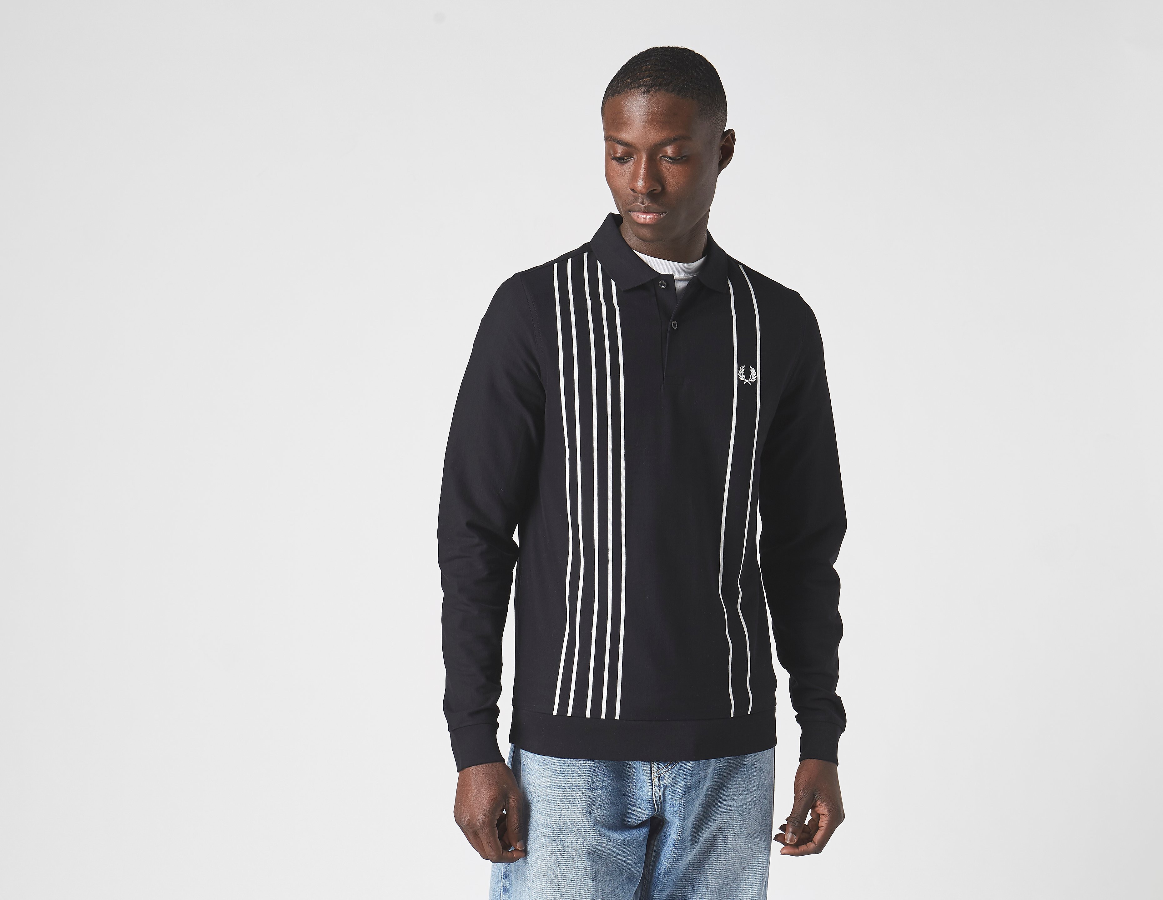 Fred Perry Refined Pique Stripe Polo Shirt