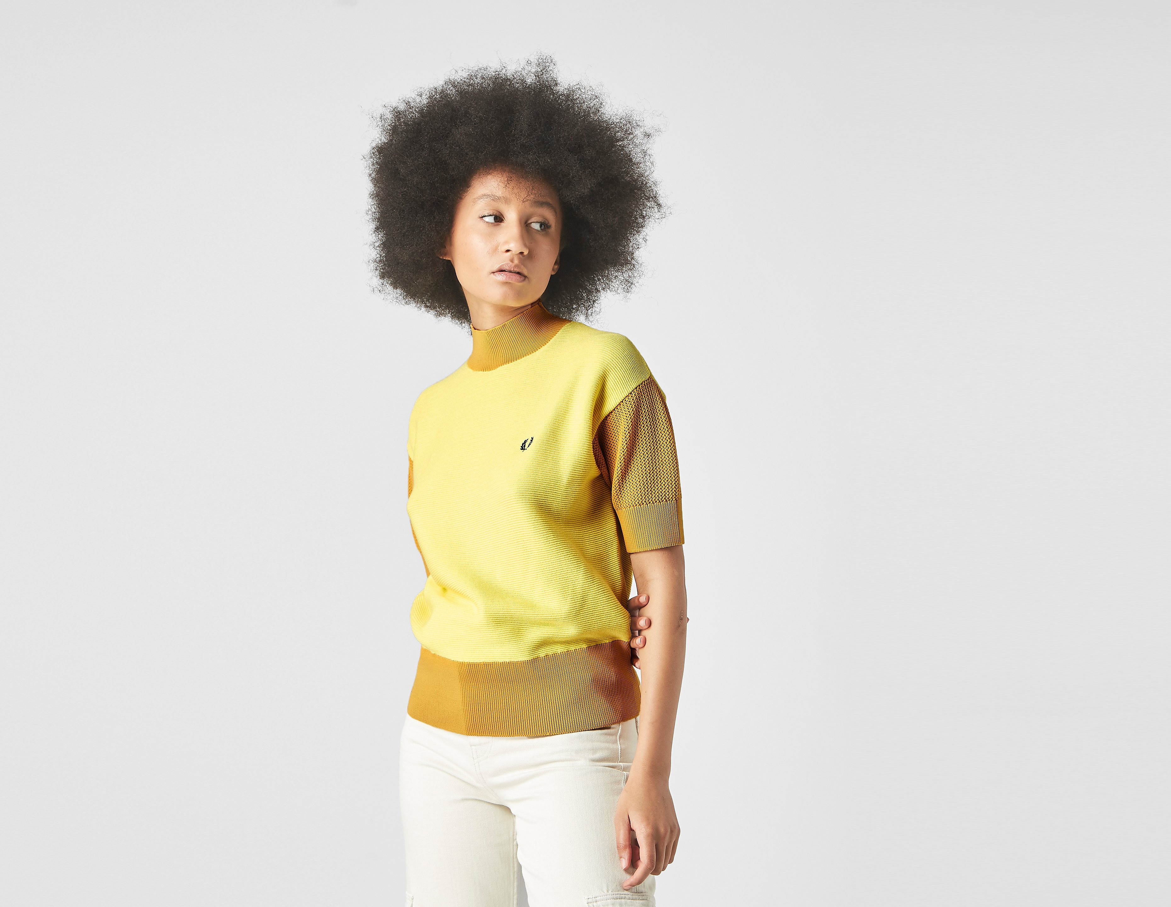 Fred Perry Haut Manches Courtes Contrast Knit