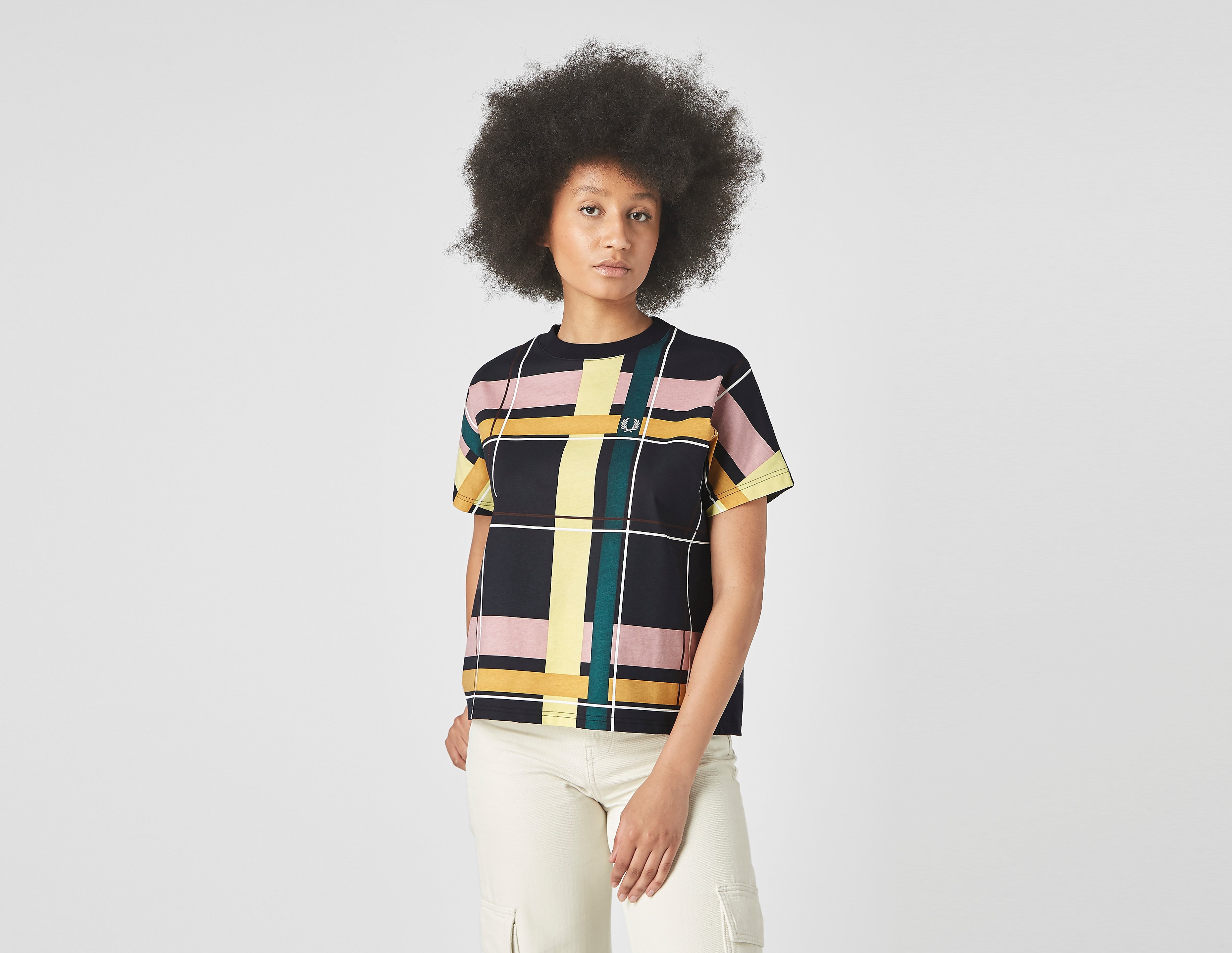 Fred Perry Check Print T-shirt