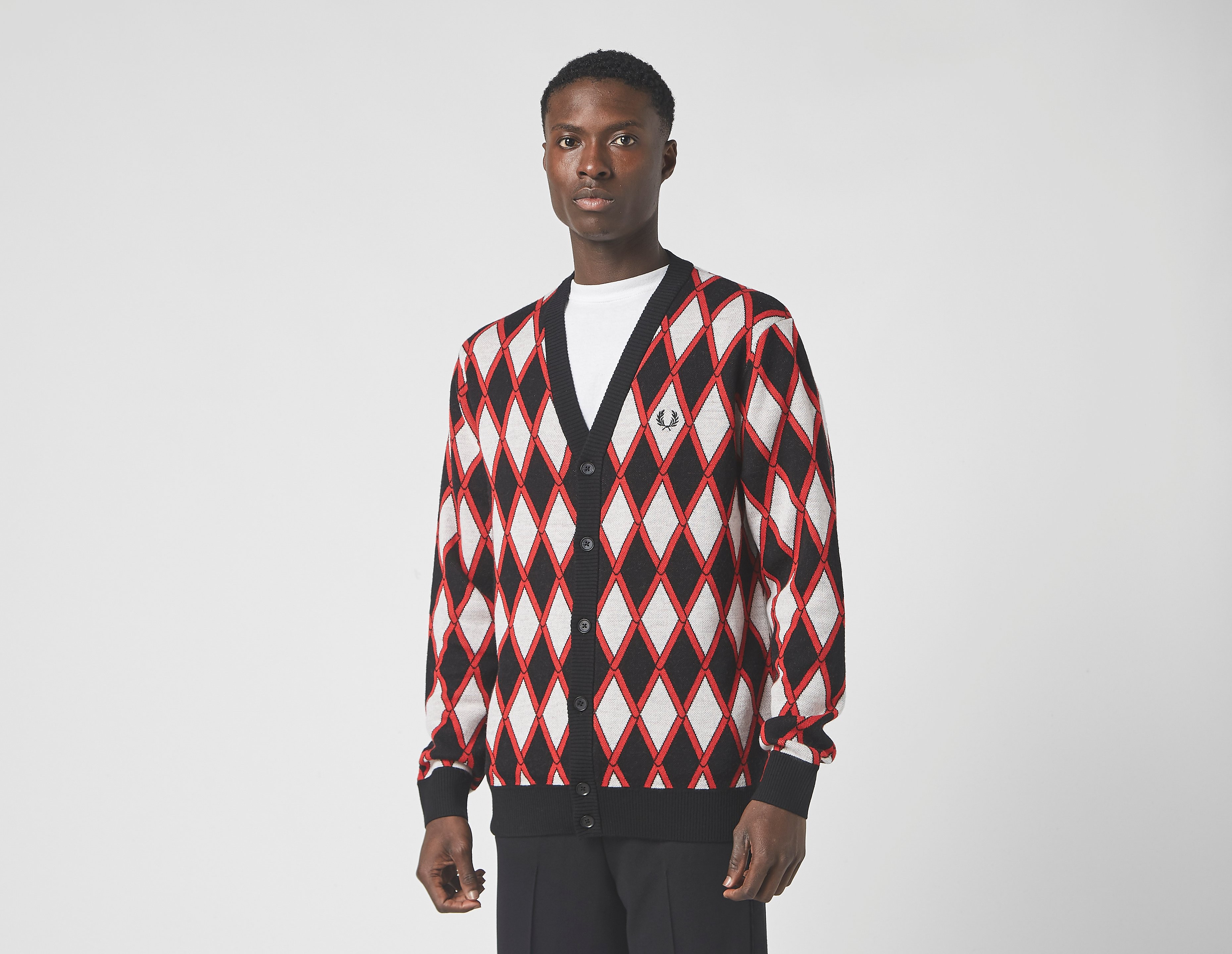 Fred Perry Cardigan Harlequin
